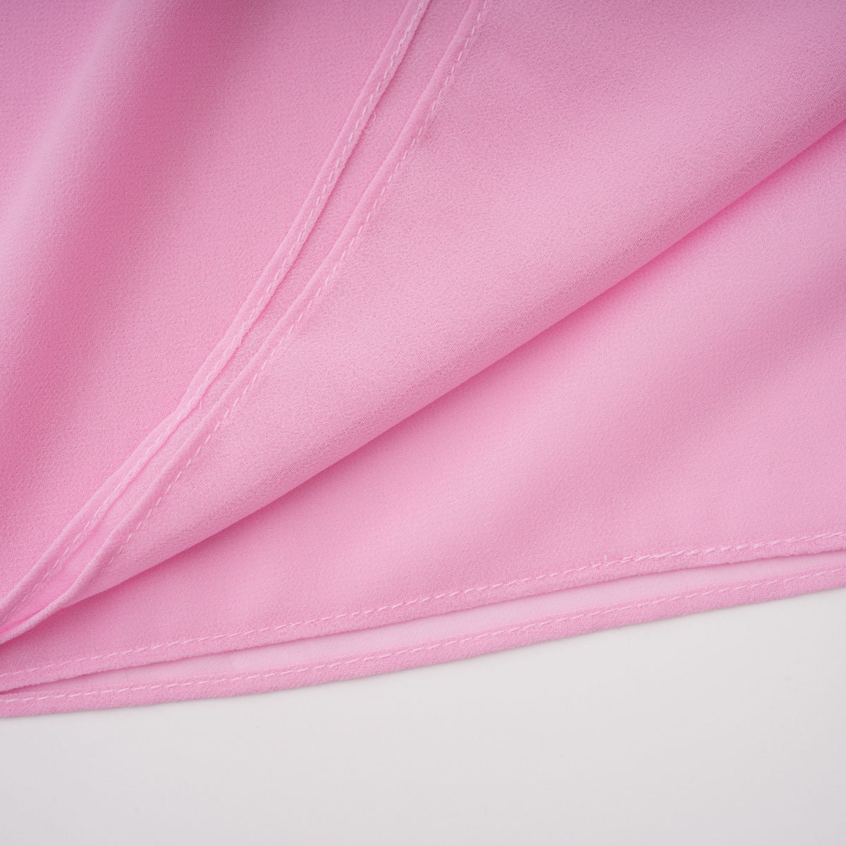 Laetitia Pink Pleated Train Ruched Maxi Dress (Final Sale-US Only)