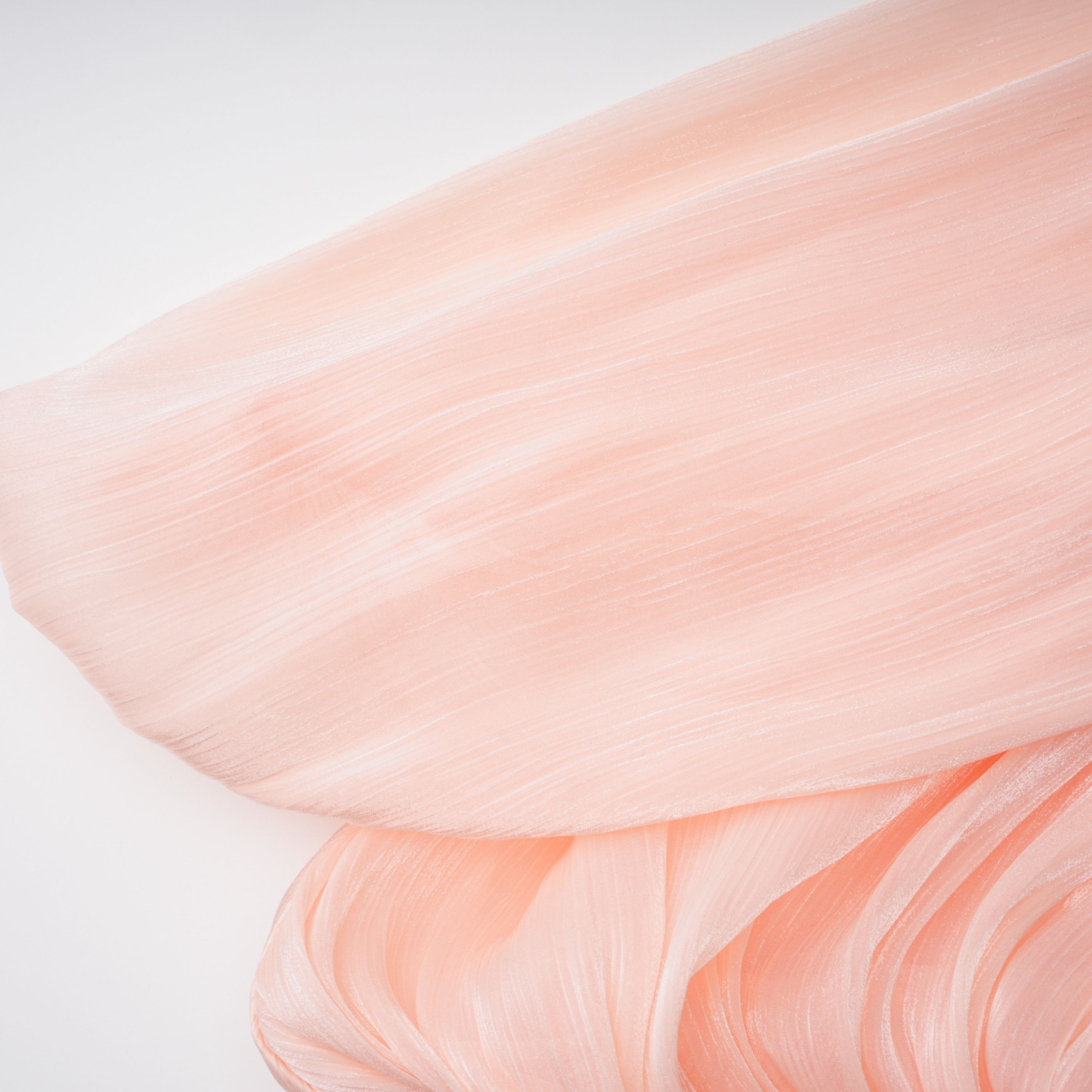 Mélodie Pink Pleated Glossy Top & Skirt Set