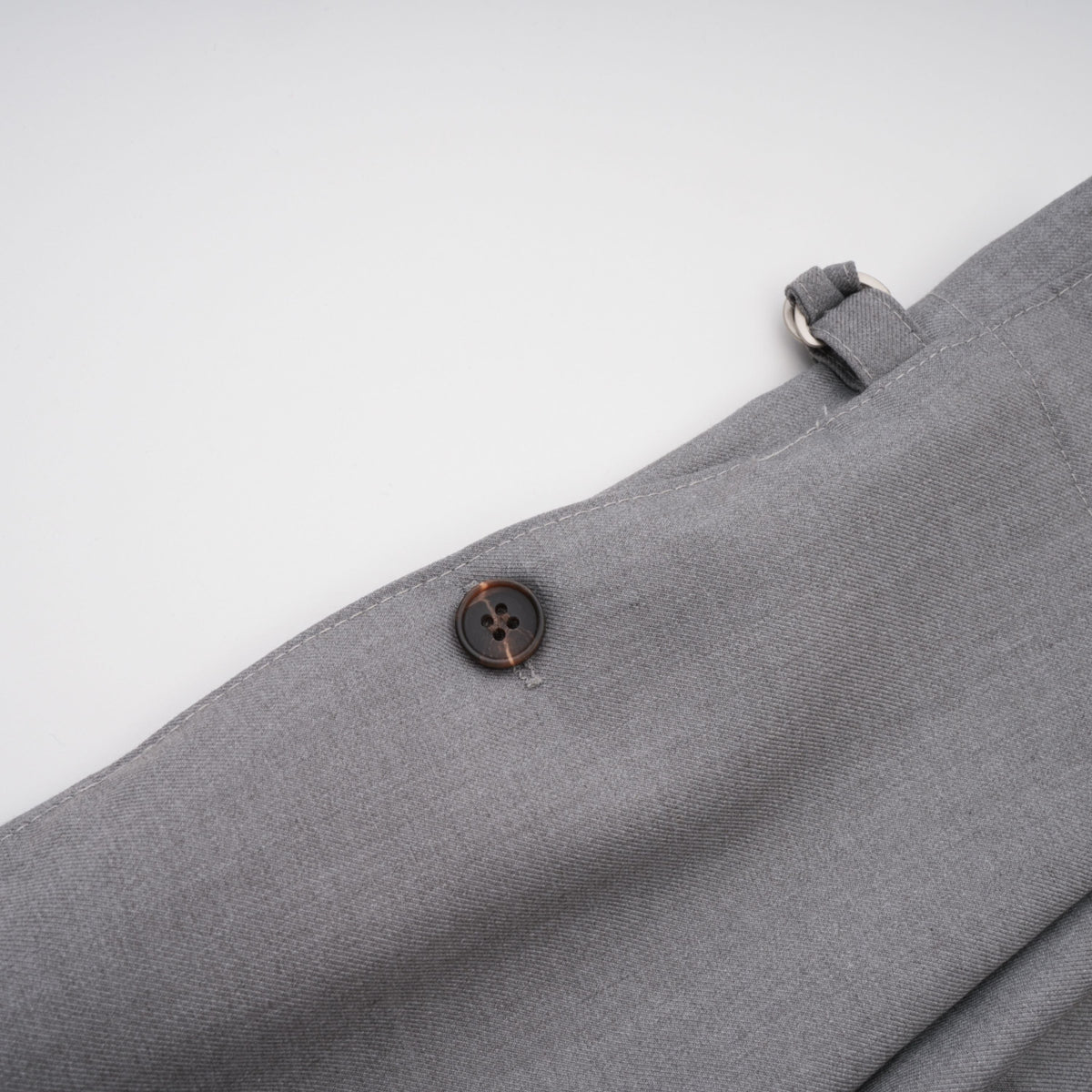 Cynthia Grey Asymmetrical Draped Shirt & Trousers Set (Final Sale-US Only)