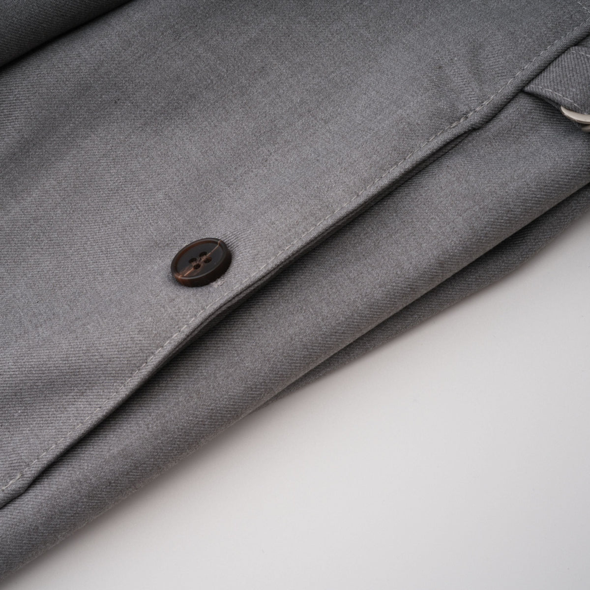 Cynthia Grey Asymmetrical Draped Shirt & Trousers Set (Final Sale-US Only)