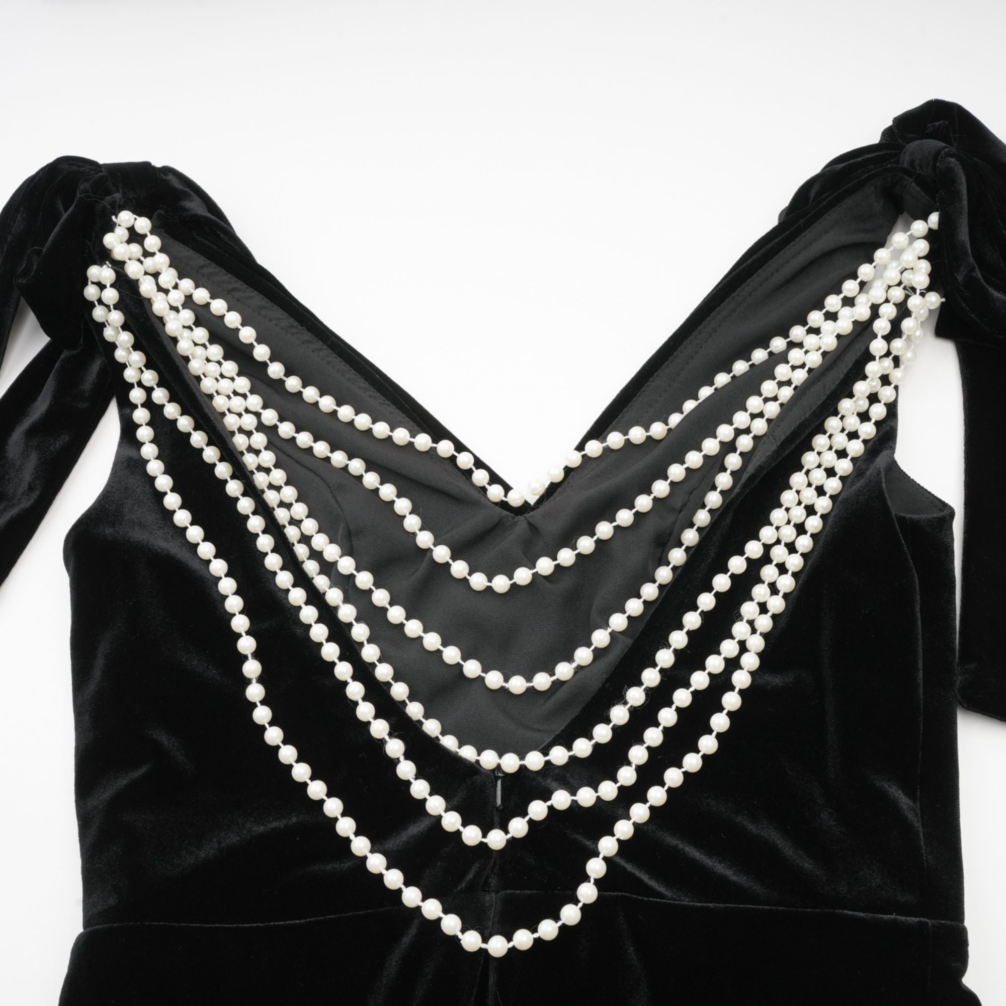 Audrey embellished velvet open-back maxi dress (Final Sale-US Only)