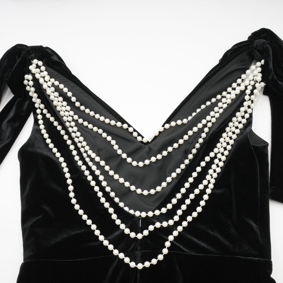 Audrey embellished velvet open-back maxi dress (Final Sale-US Only)