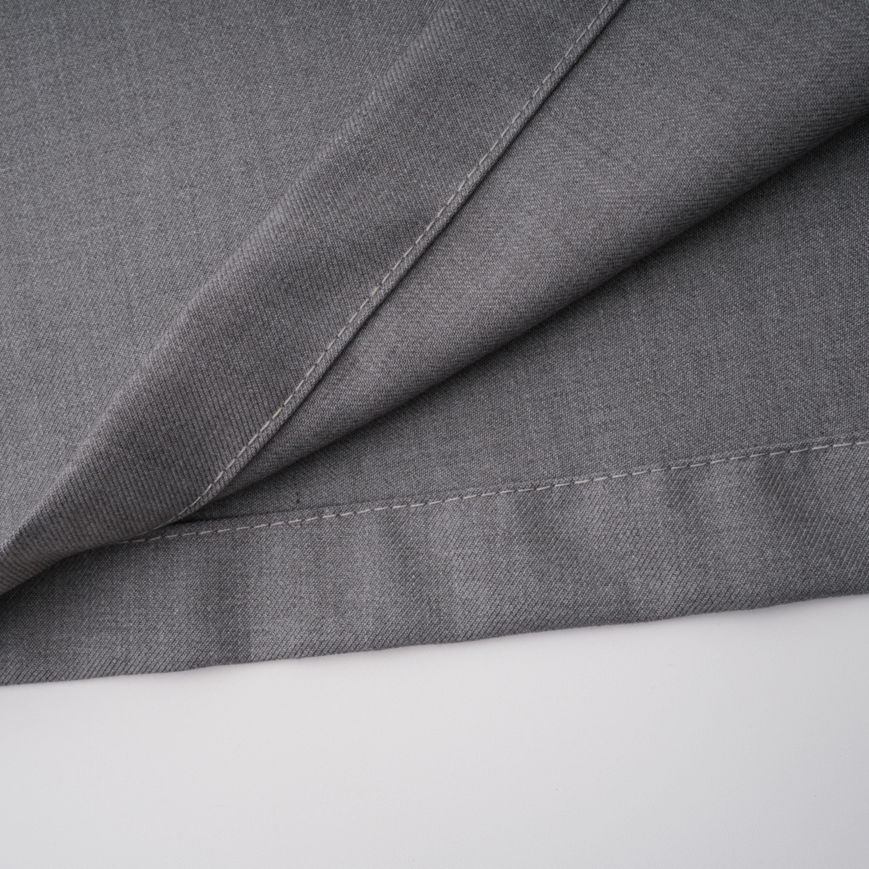 Cynthia Grey Asymmetrical Draped Shirt & Trousers Set (Final Sale-US Only)