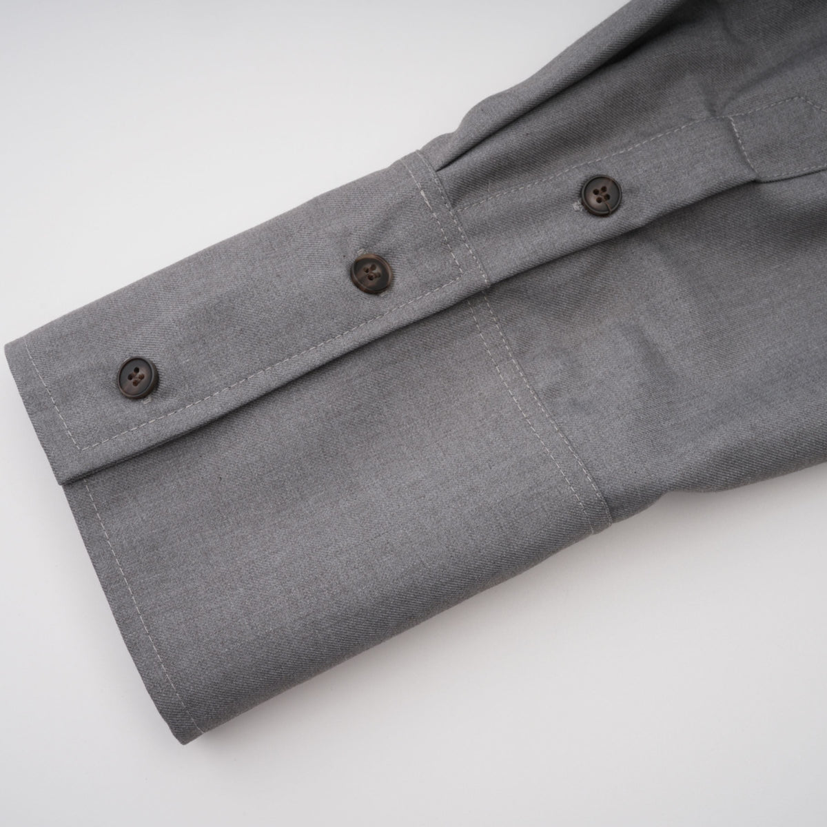 Cynthia Grey Asymmetrical Draped Shirt & Trousers Set
