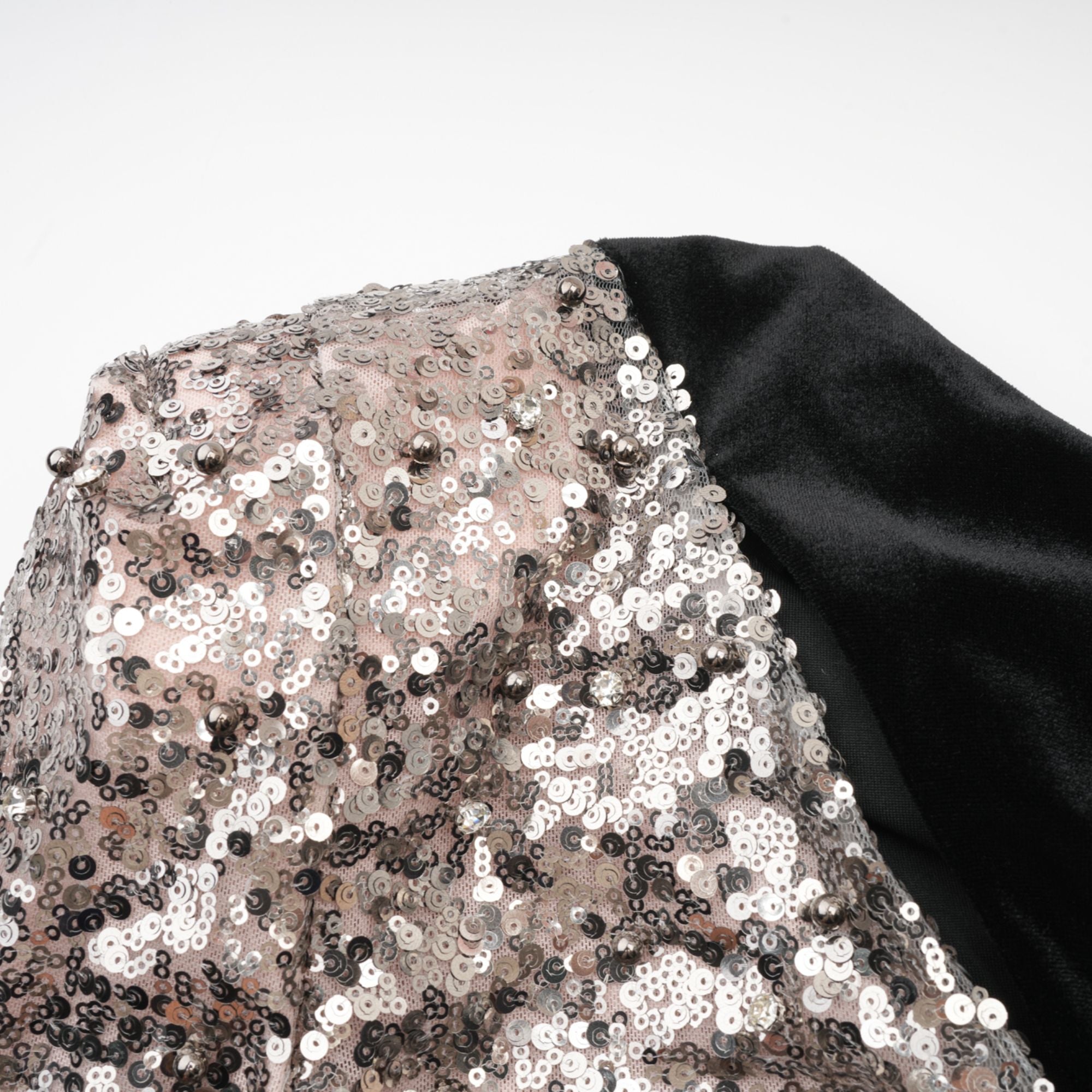 Juliette sequin-embellished asymmetric maxi dress