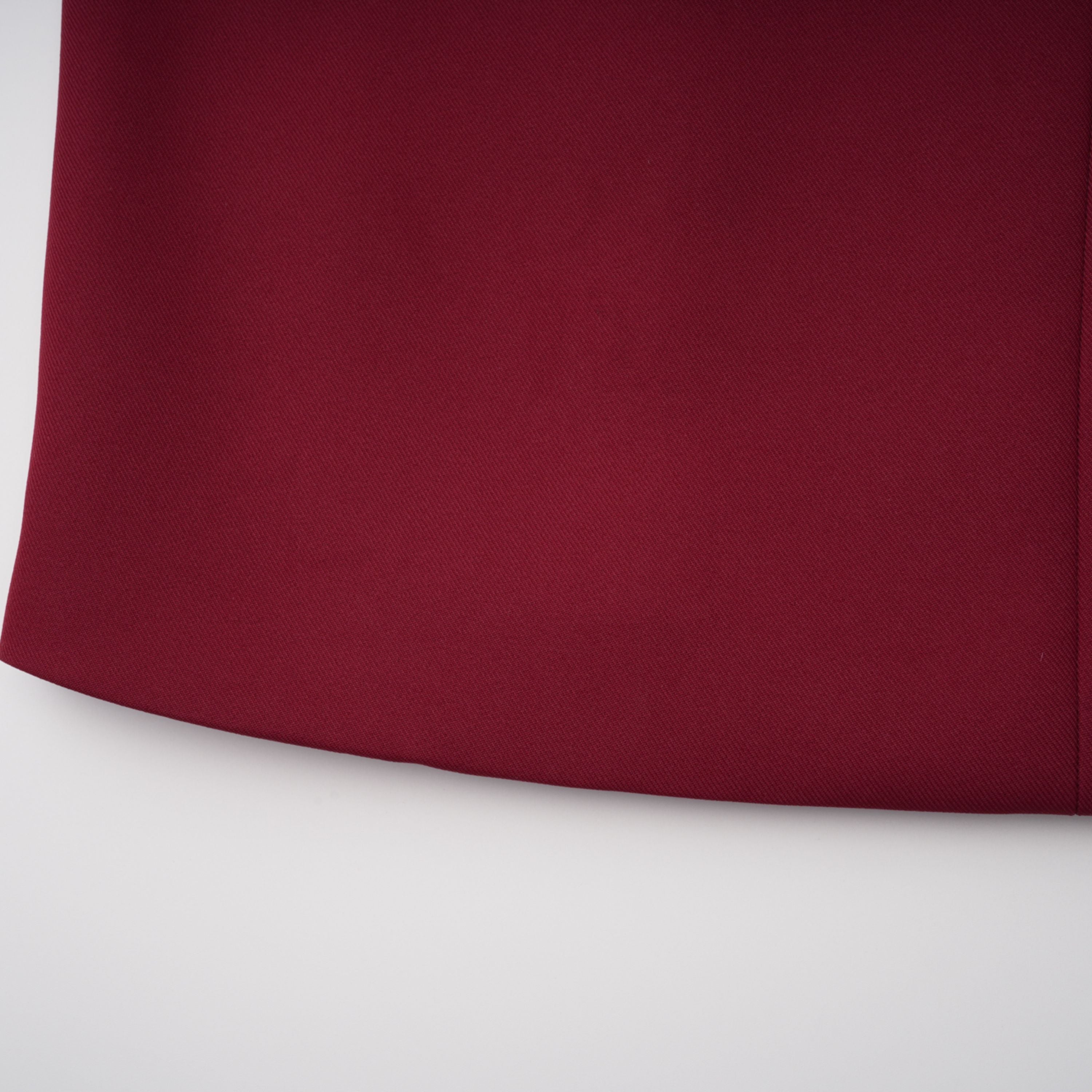Valeria Burgundy Stand Collar Long Sleeve Mini Dress (Final Sale)
