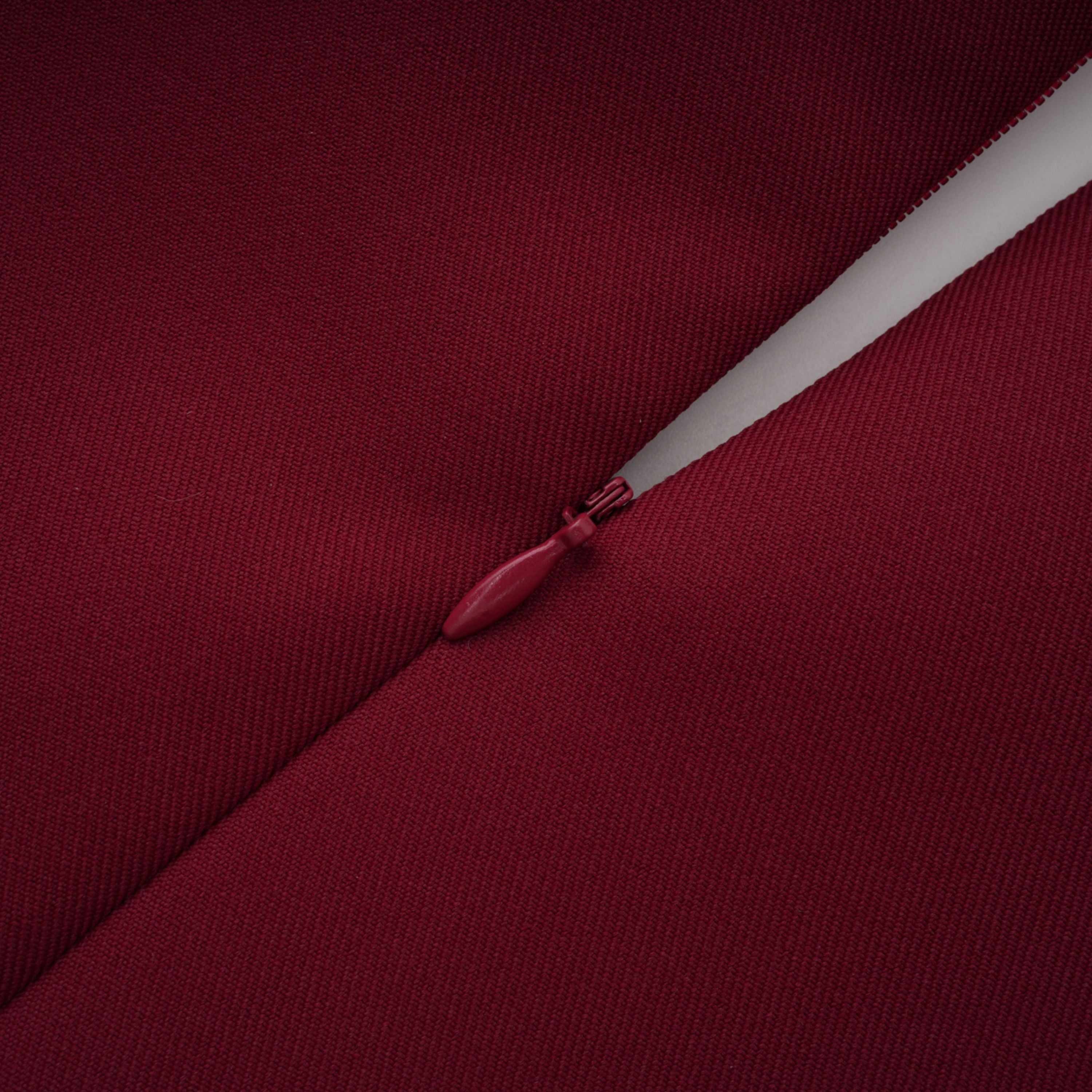 Valeria Burgundy Stand Collar Long Sleeve Mini Dress (Final Sale)