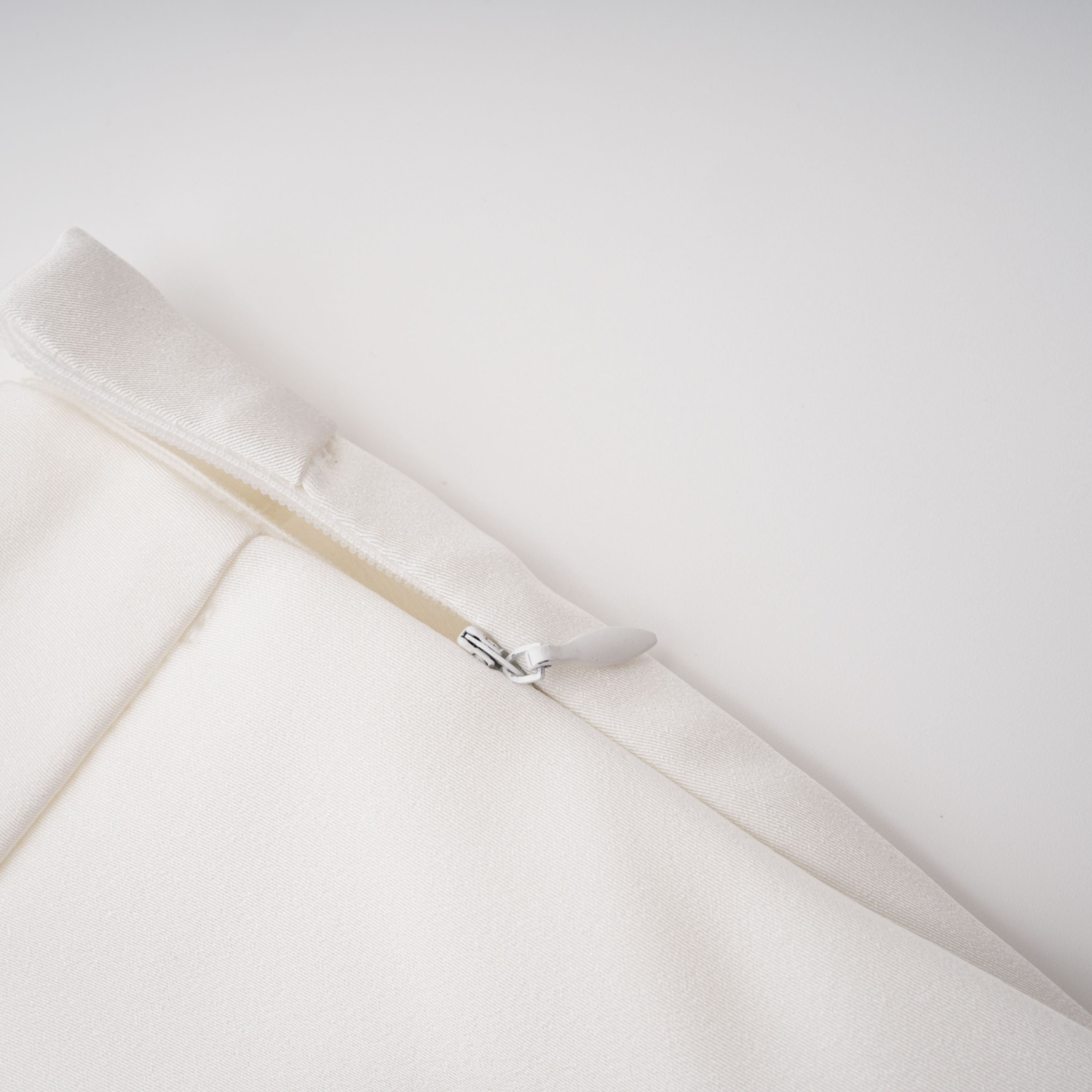 Vesper White High NeckLace Blouse & Skirt Co-ord Set