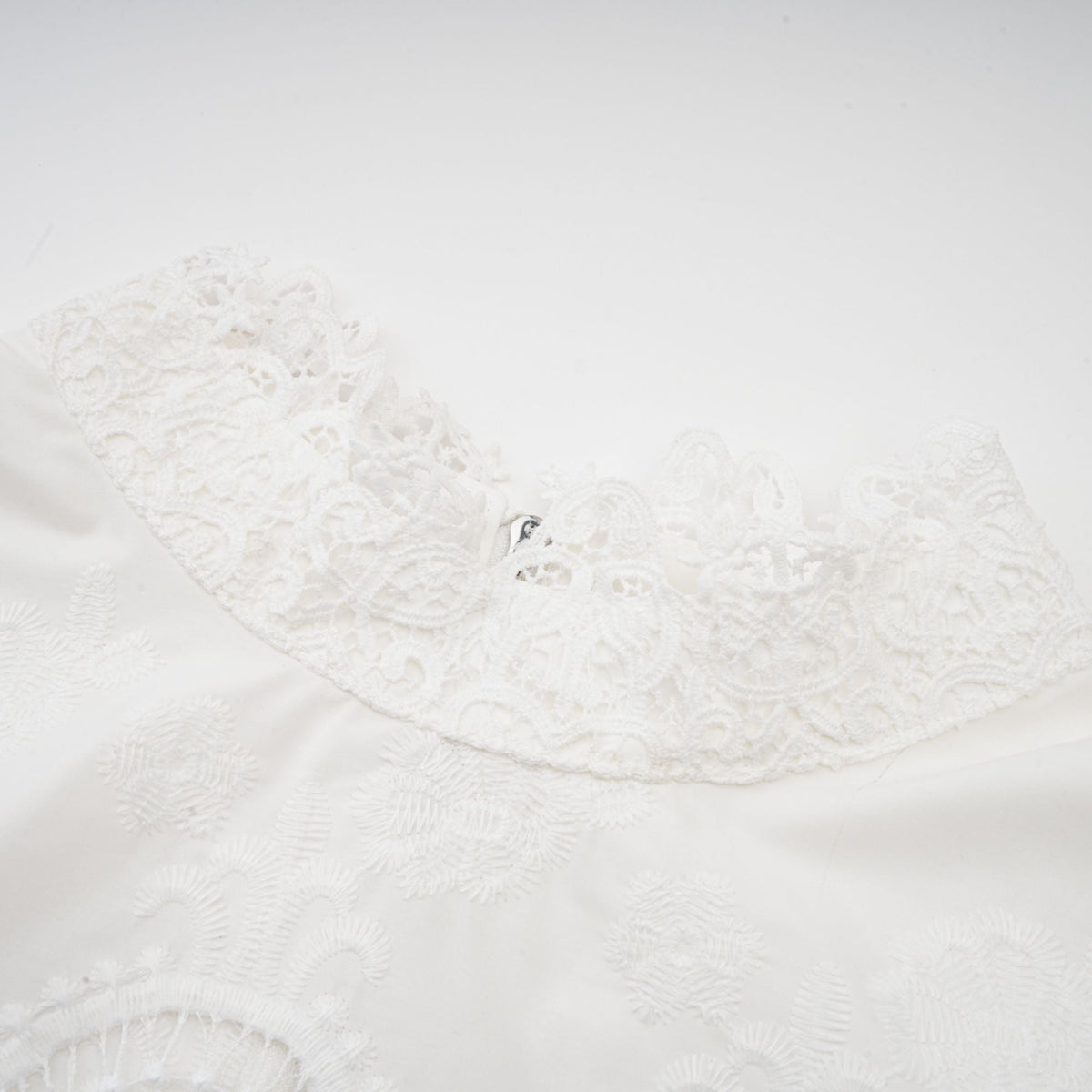Raphaëlle lace-trim cut-out cropped top & trousers matching set (Final Sale)