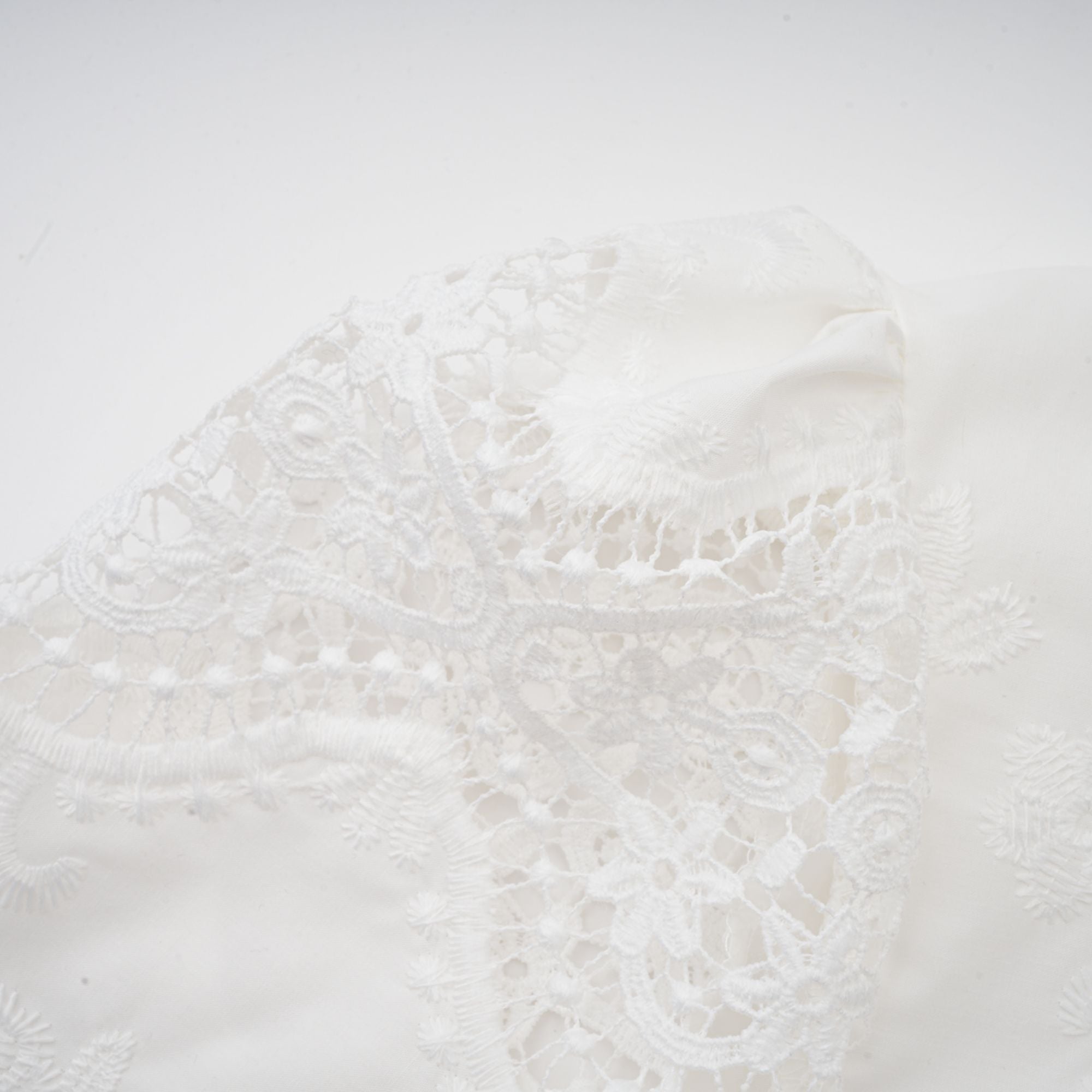 Raphaëlle lace-trim cut-out cropped top & trousers matching set (Final Sale-US Only)