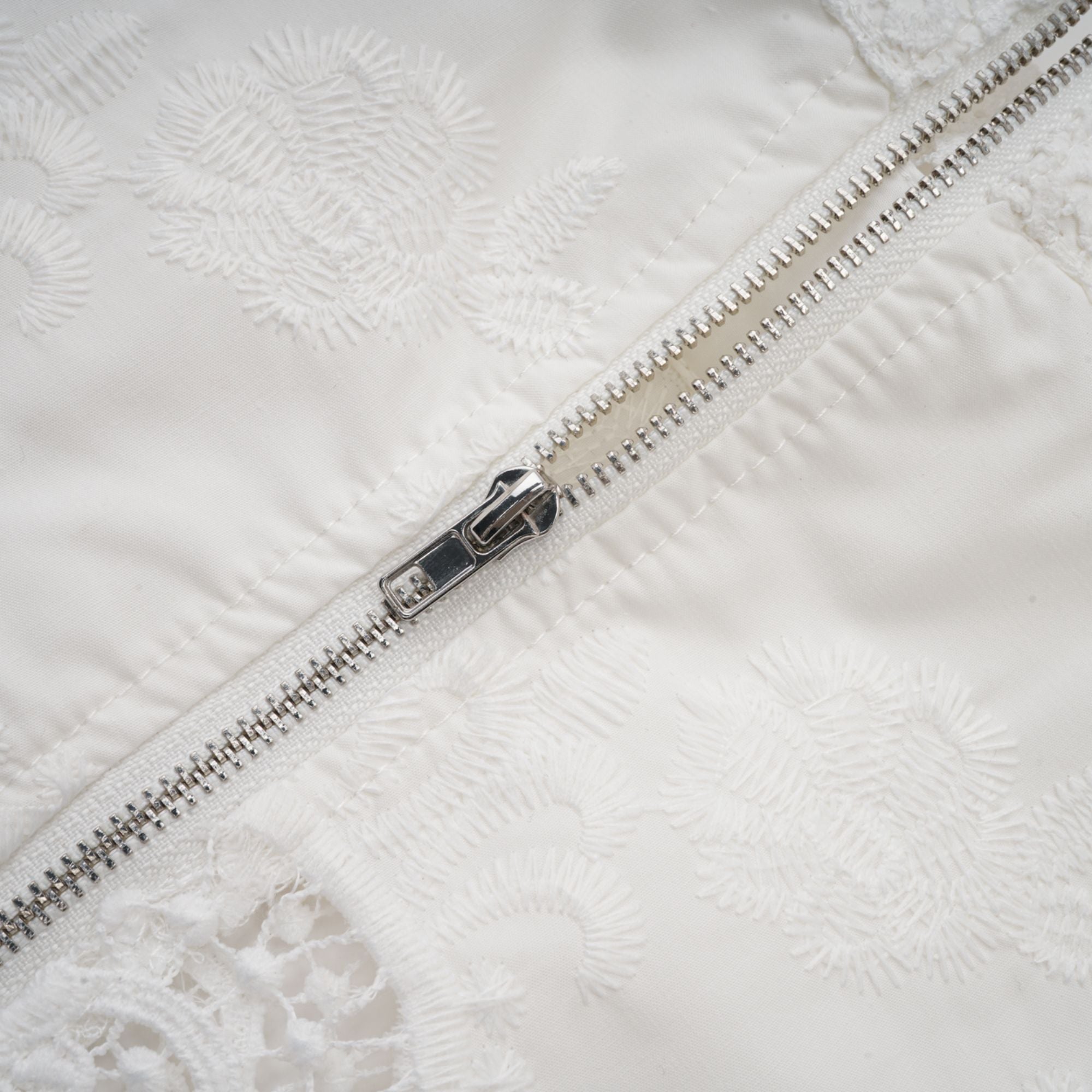 Raphaëlle lace-trim cut-out cropped top & trousers matching set