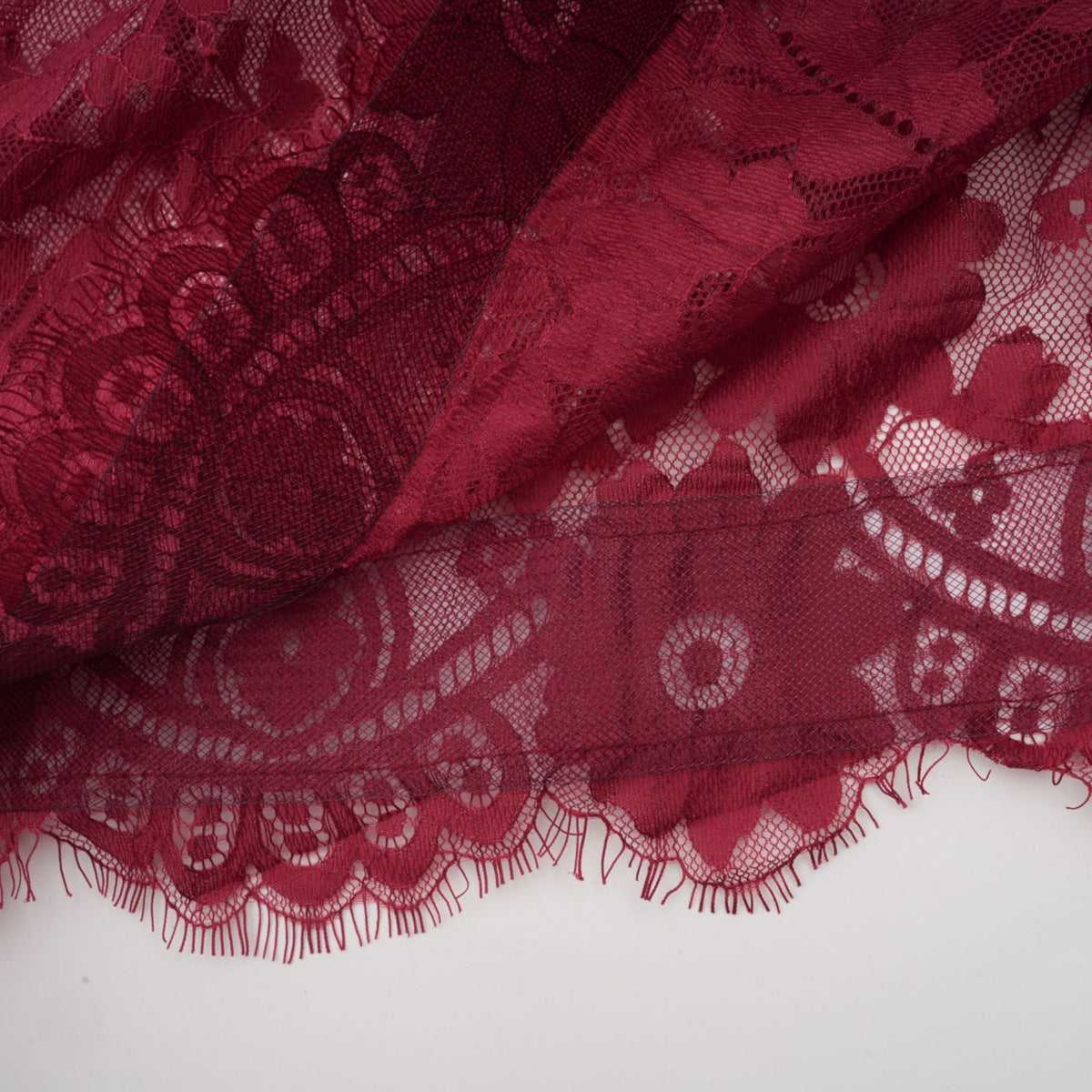 Coline red chantilly lace oversize dress (Final Sale-US Only)
