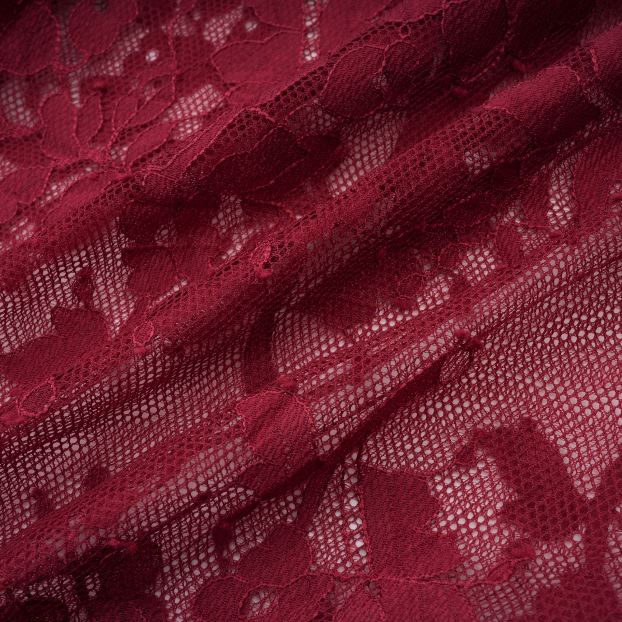 Coline red chantilly lace oversize dress (Final Sale-US Only)