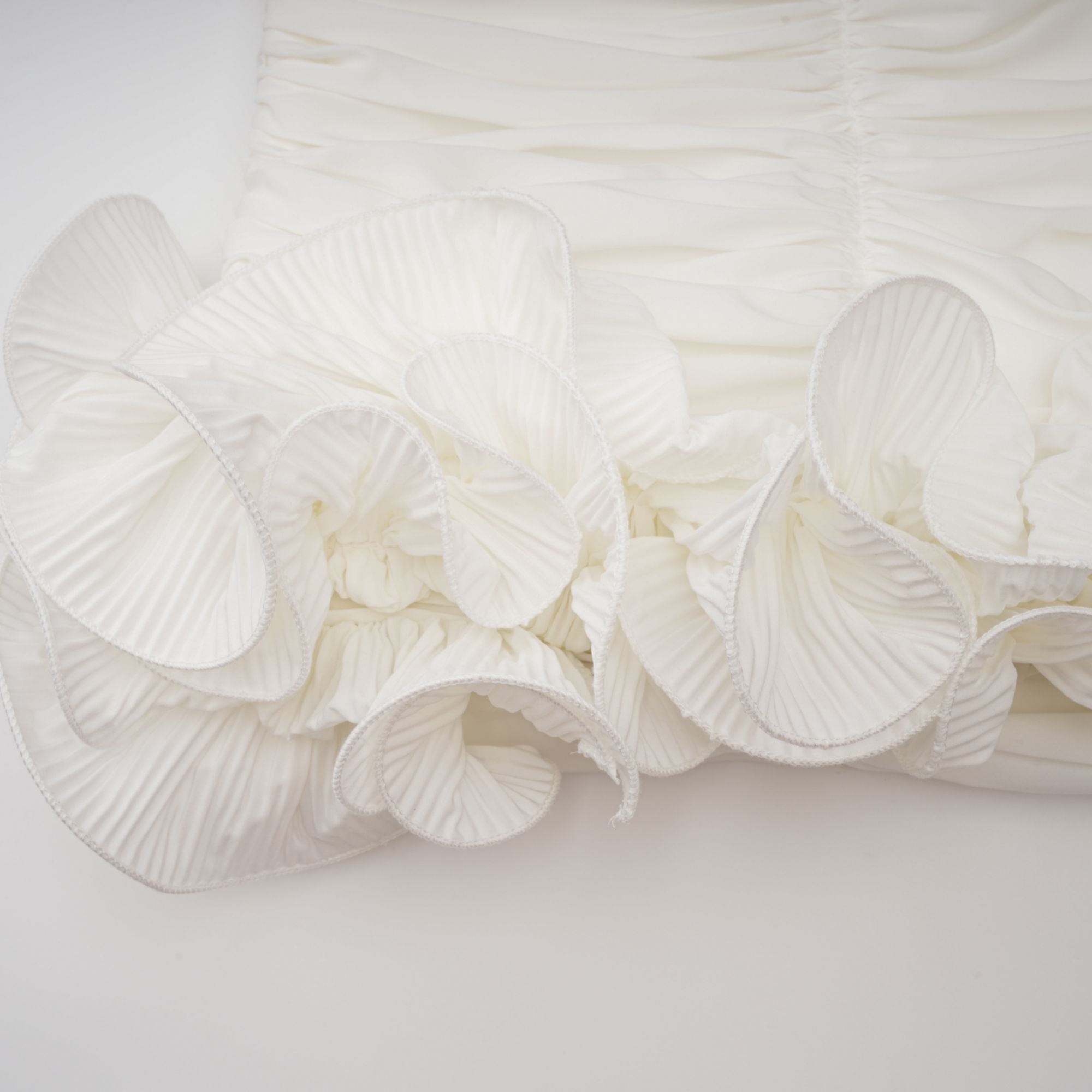 Sylvie ruched ruffled mini skirt (US Only)