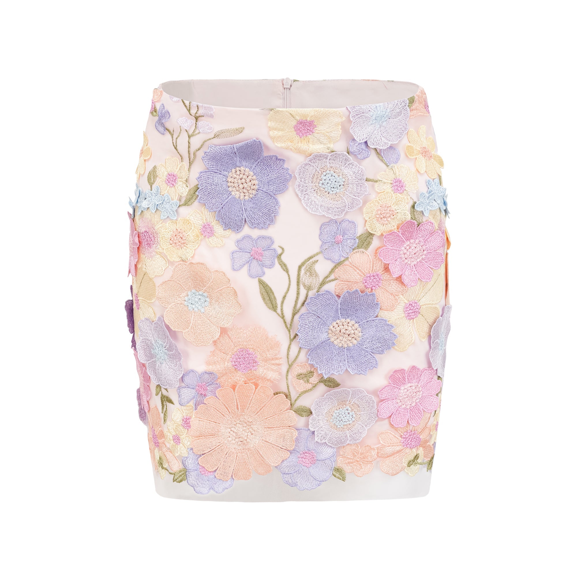 Malika petal embroidered top & skirt matching set (US Only)