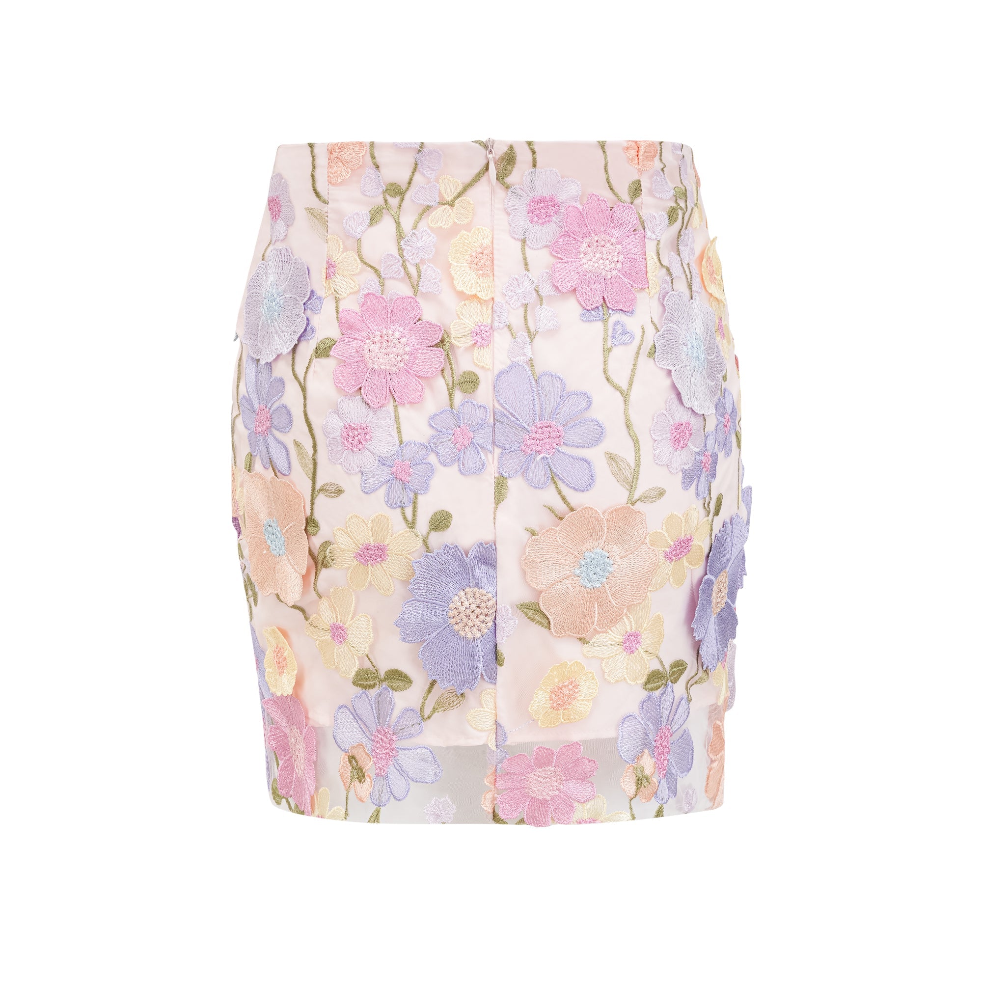 Malika petal embroidered top & skirt matching set (US Only)