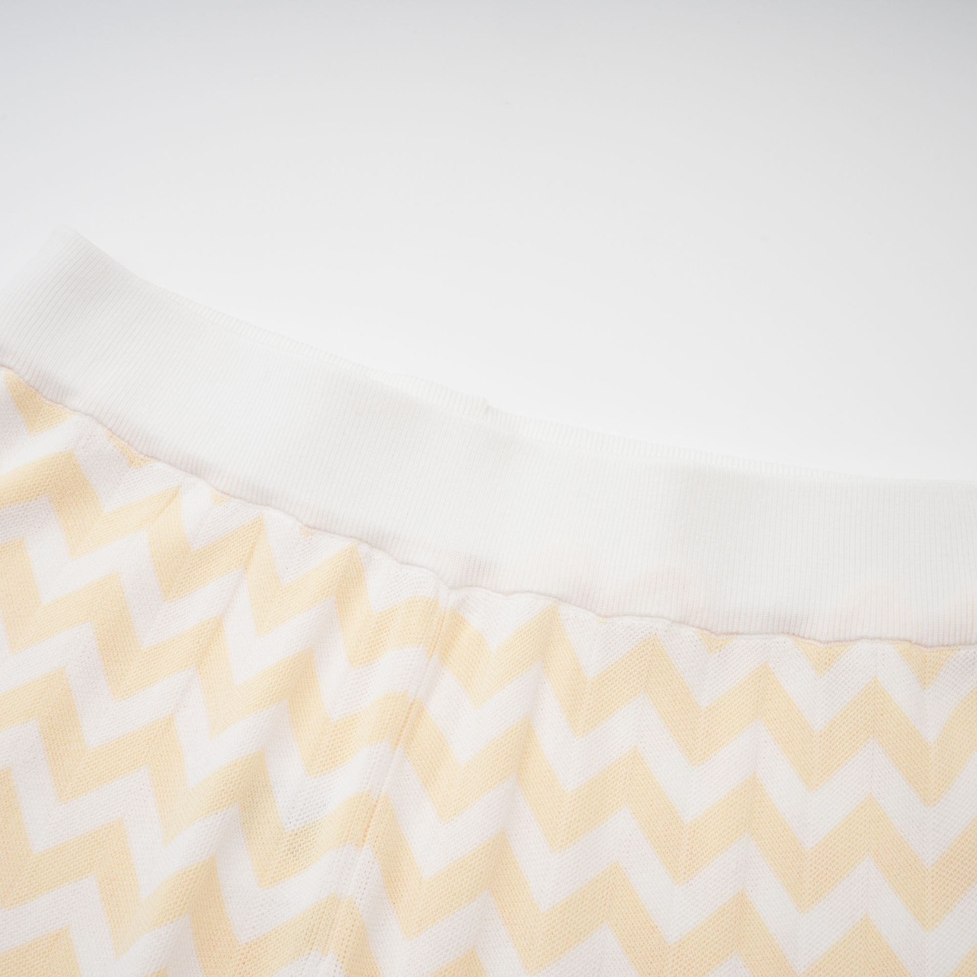 Isabelle Yellow Zigzag Knit Matching Set