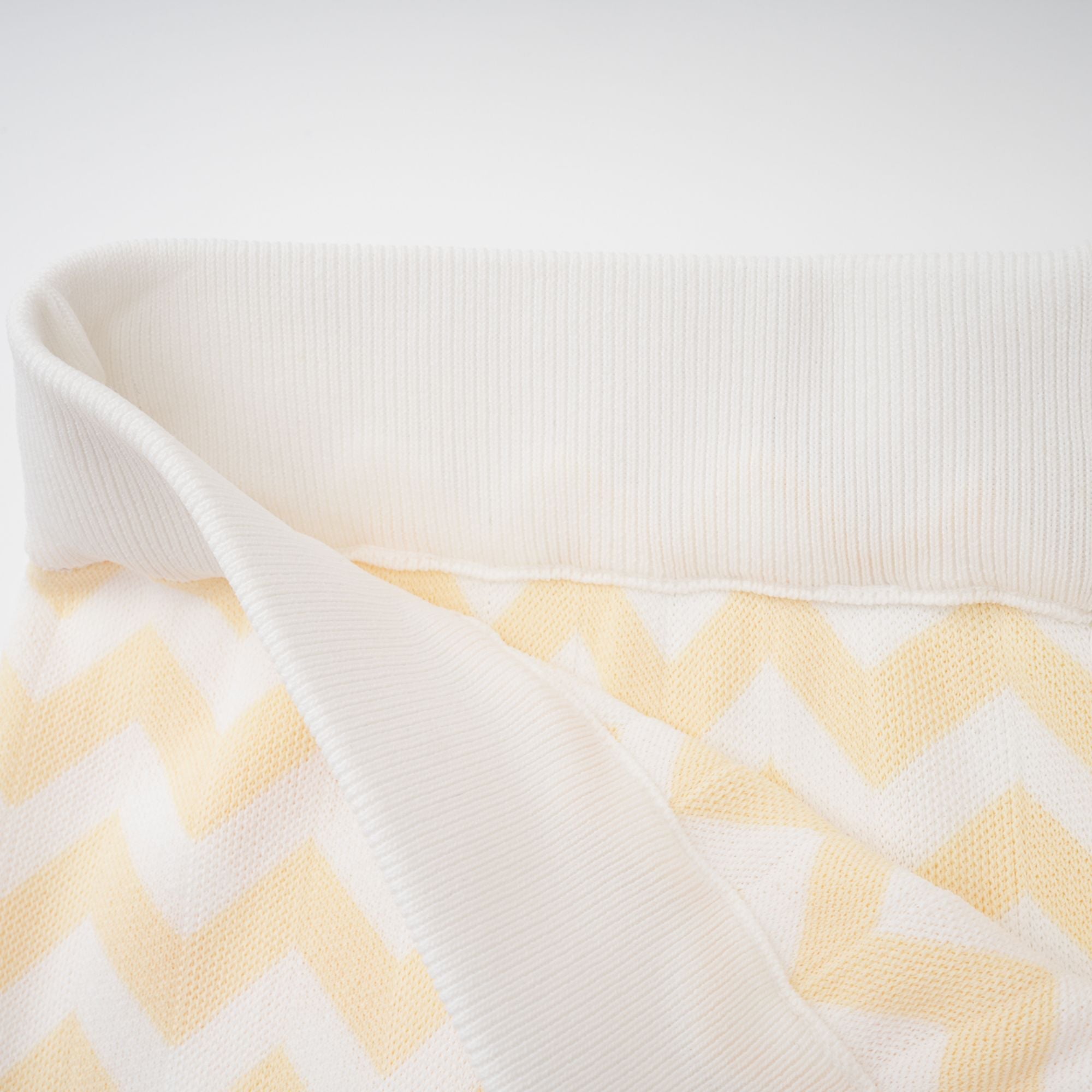 Isabelle Yellow Zigzag Knit Matching Set