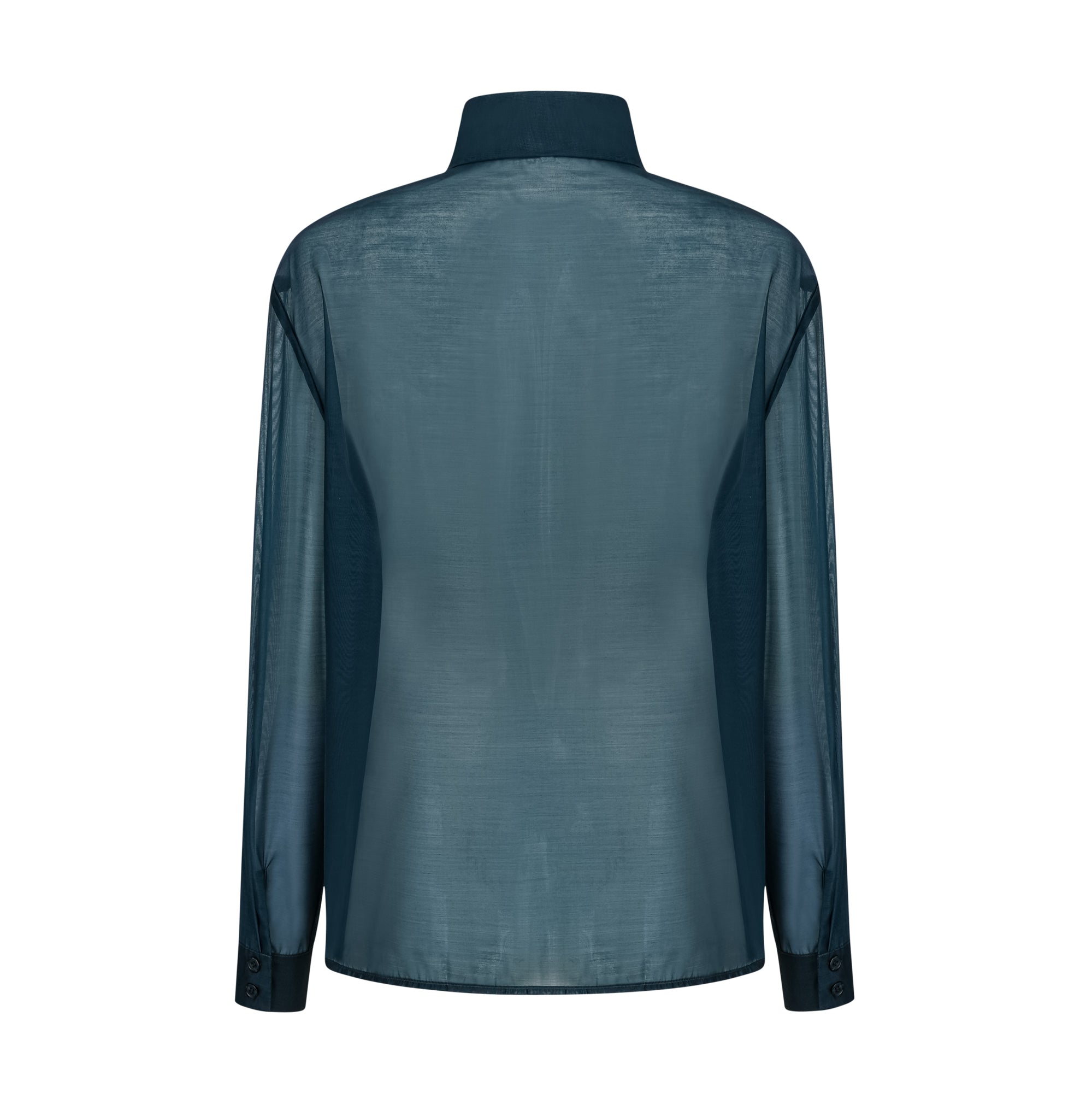 Zoé dark-green ribbon tie-neck shirt & skirt matching set (Final Sale-US Only)