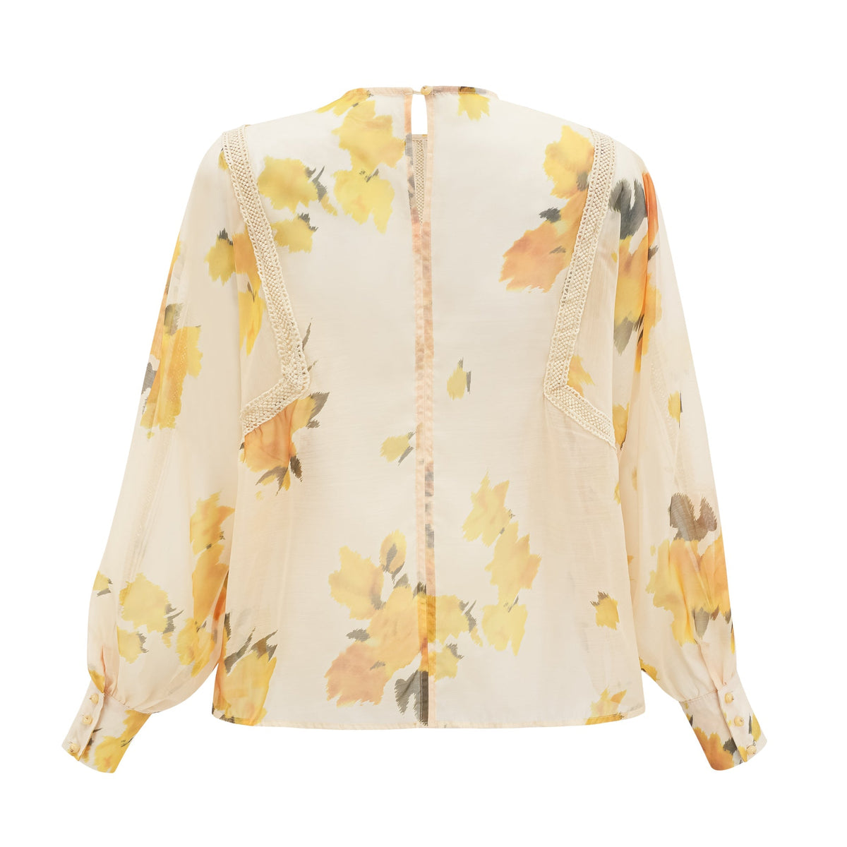 Éva yellow floral-print blouse & skirt matching set (Final Sale-US Only)