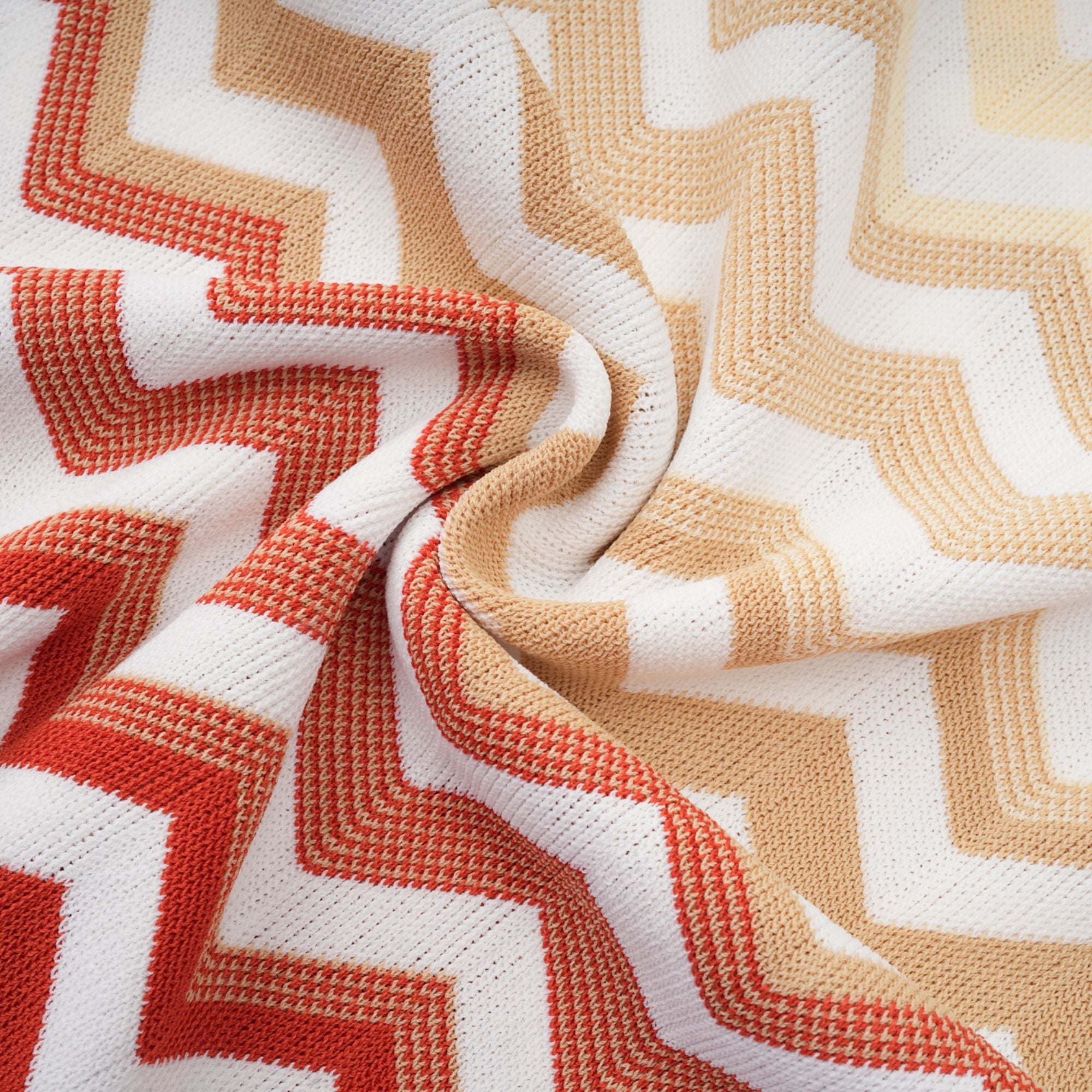 Isabelle Yellow Zigzag Knit Matching Set