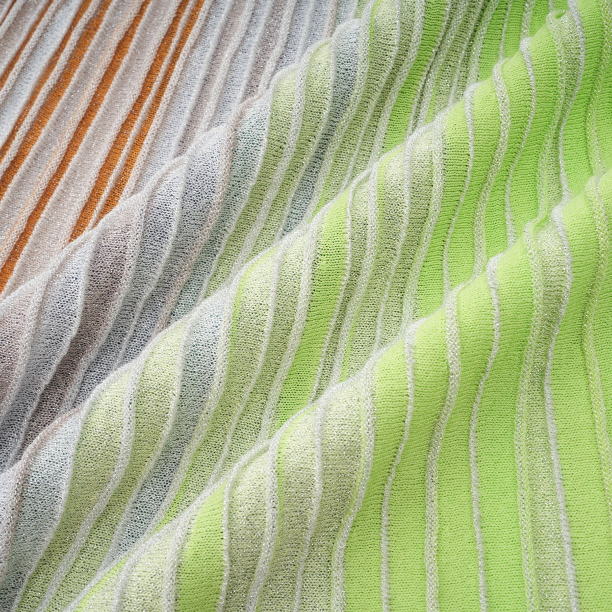 Amaryllis Green Sequin Striped Knit Mini Dress (Final Sale-US Only)