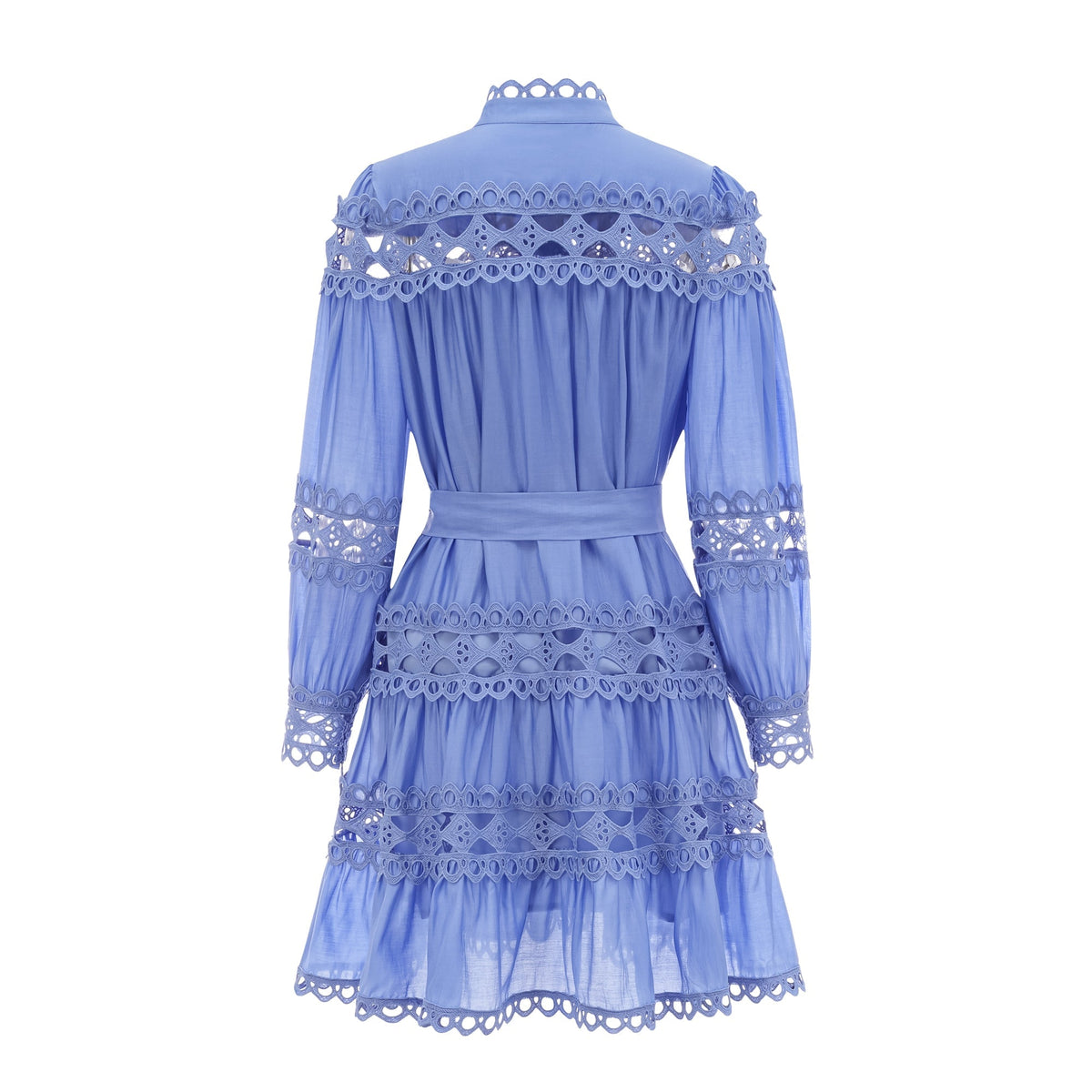 Nova blue cut-out belted mini dress (Final Sale-US Only)