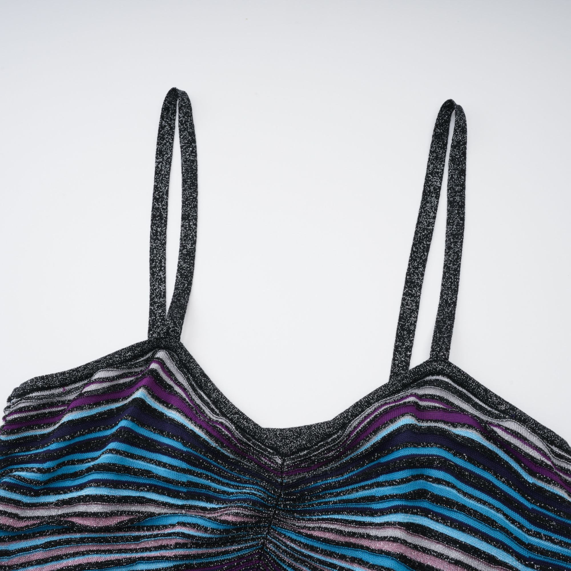 Bruyère Purple Sequin Striped Knit Maxi Dress (Final Sale)
