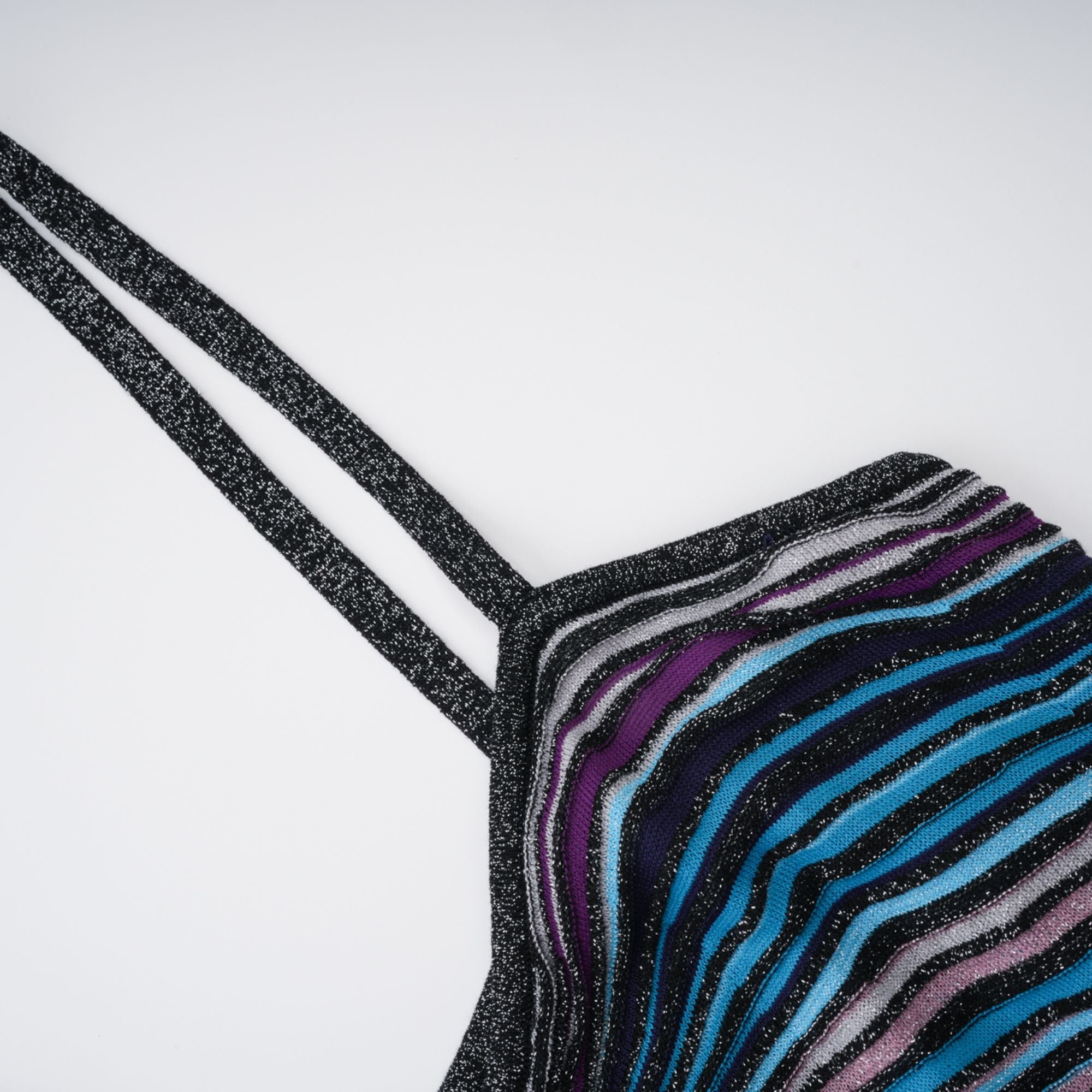 Bruyère Purple Sequin Striped Knit Maxi Dress (Final Sale)