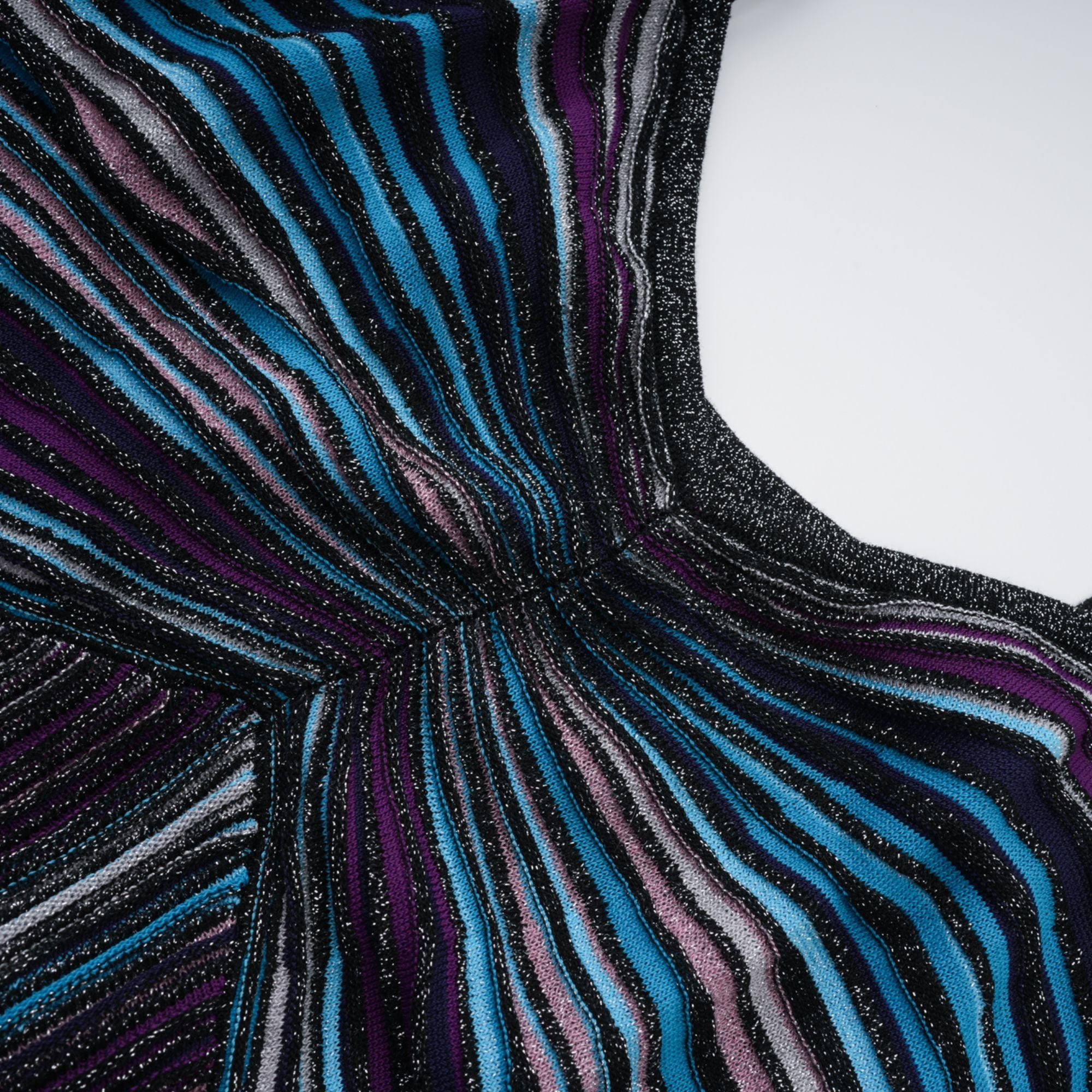 Bruyère Purple Sequin Striped Knit Maxi Dress (Final Sale-US Only)
