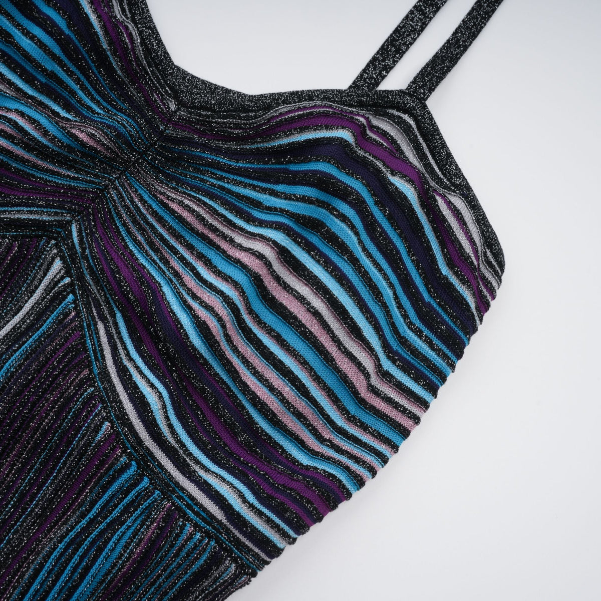 Bruyère Purple Sequin Striped Knit Maxi Dress (Final Sale-US Only)