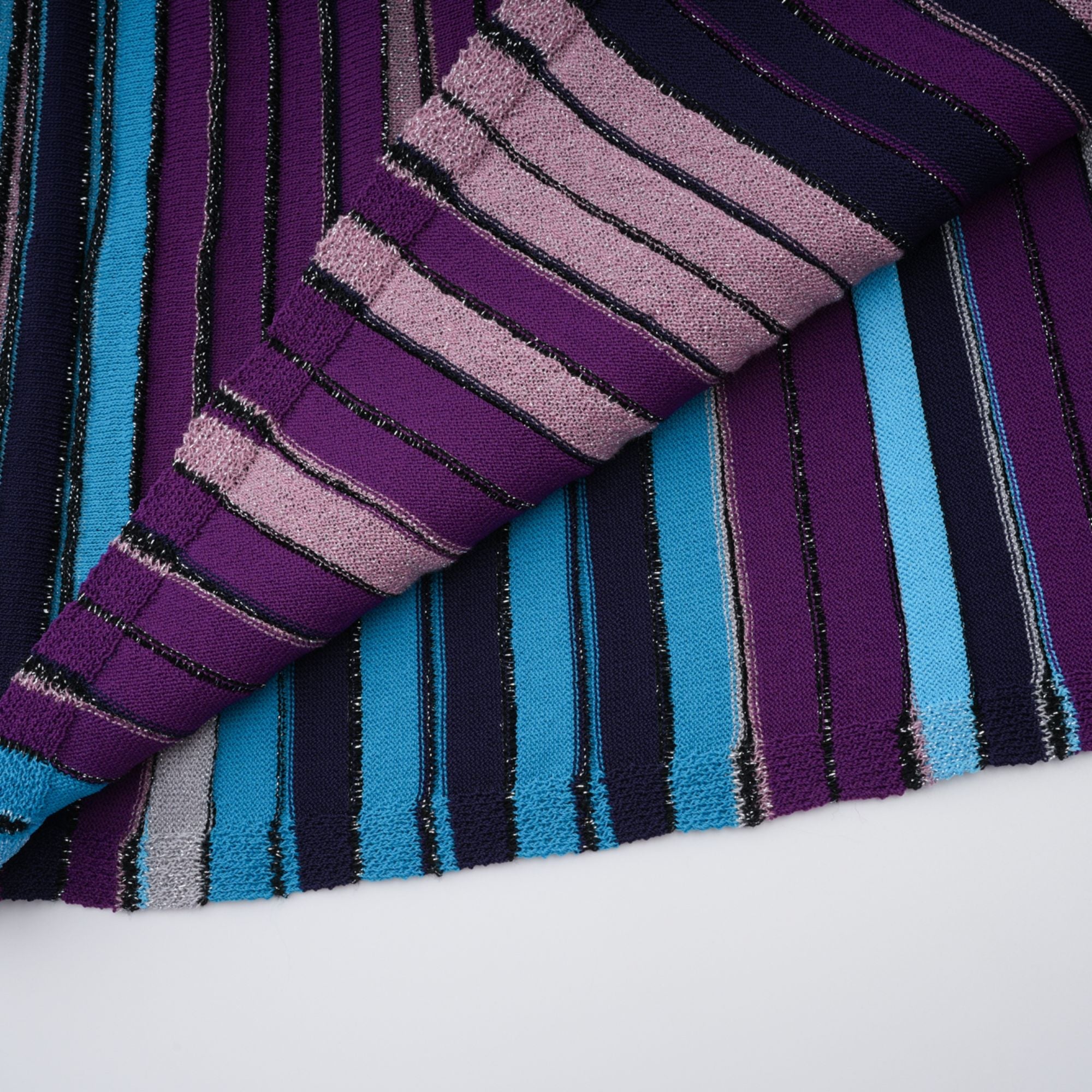 Bruyère Purple Sequin Striped Knit Maxi Dress (Final Sale)
