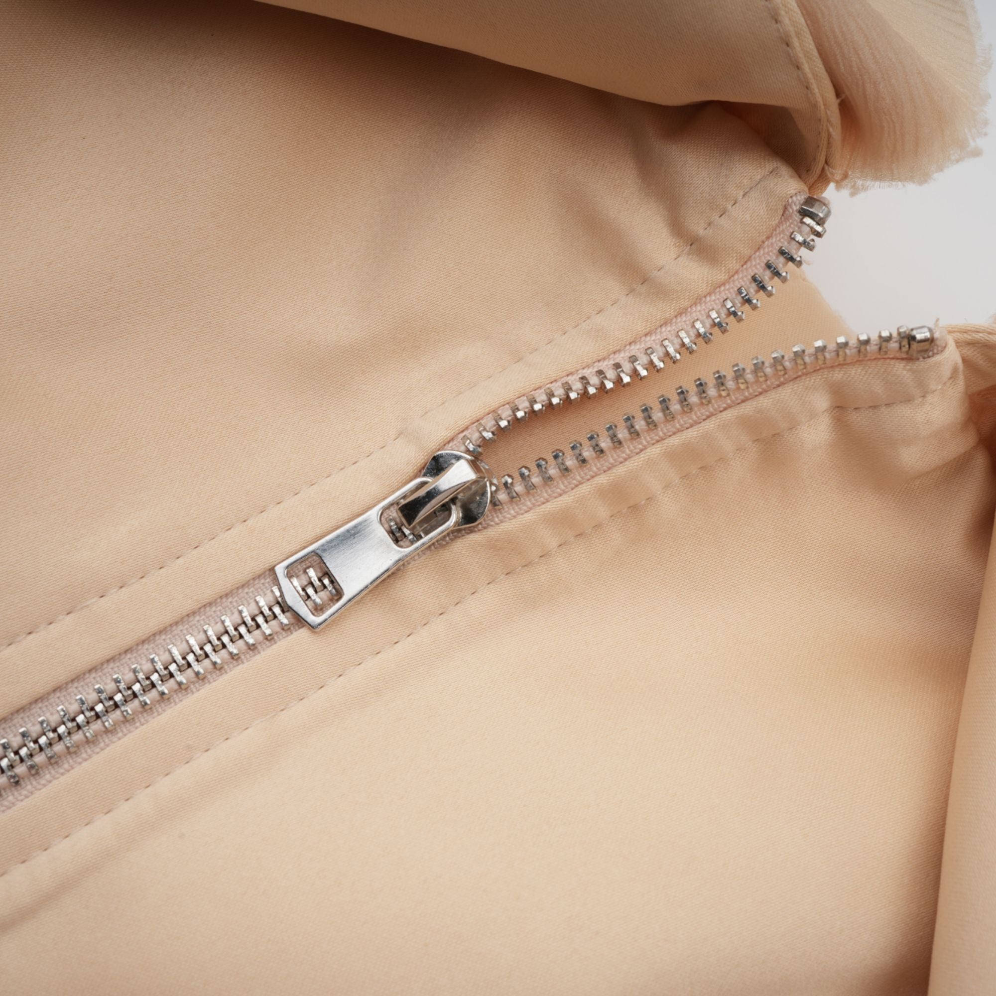 Elise neutrals off-shoulder shirred cropped top (Final Sale-US Only)