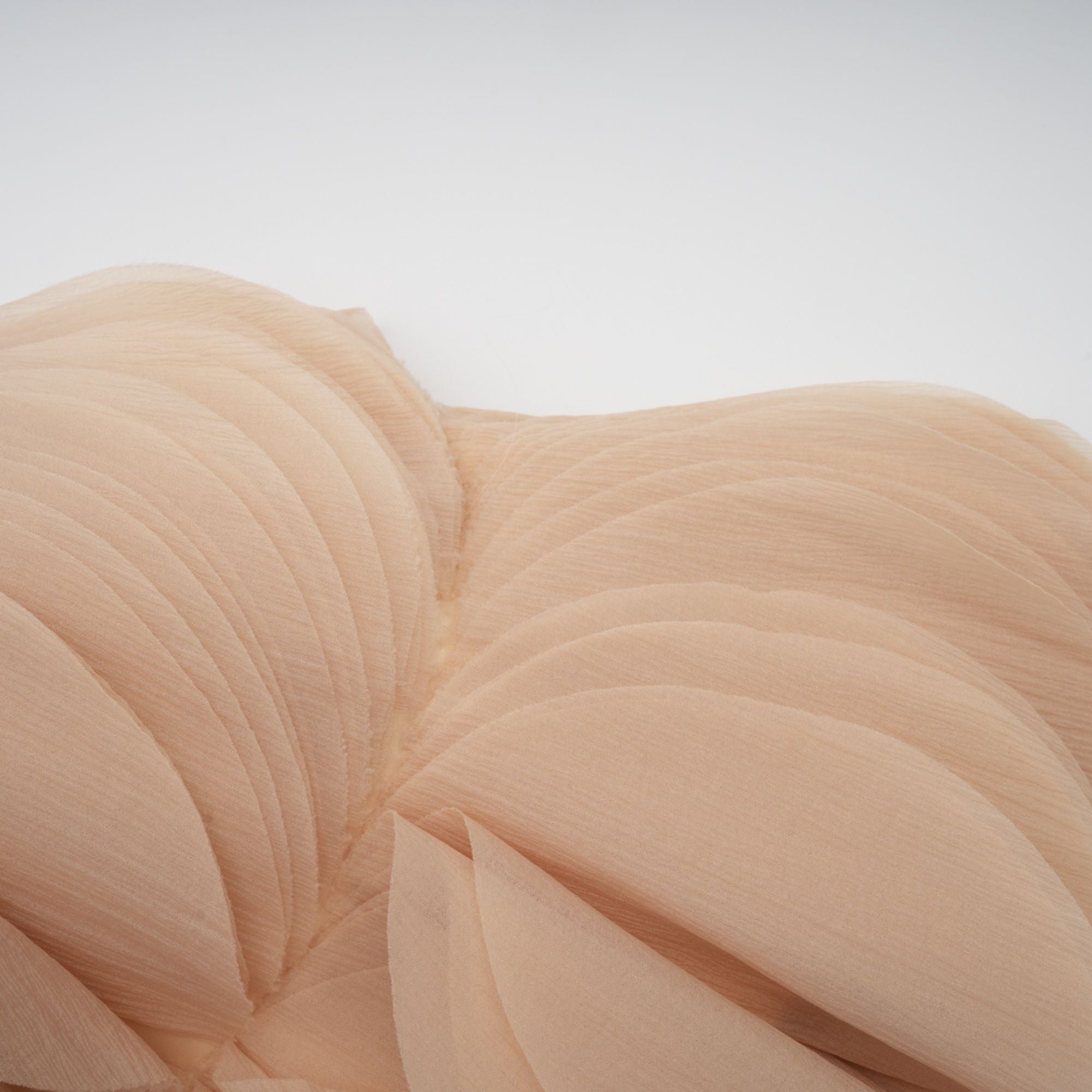 Elise neutrals off-shoulder shirred cropped top (Final Sale-US Only)