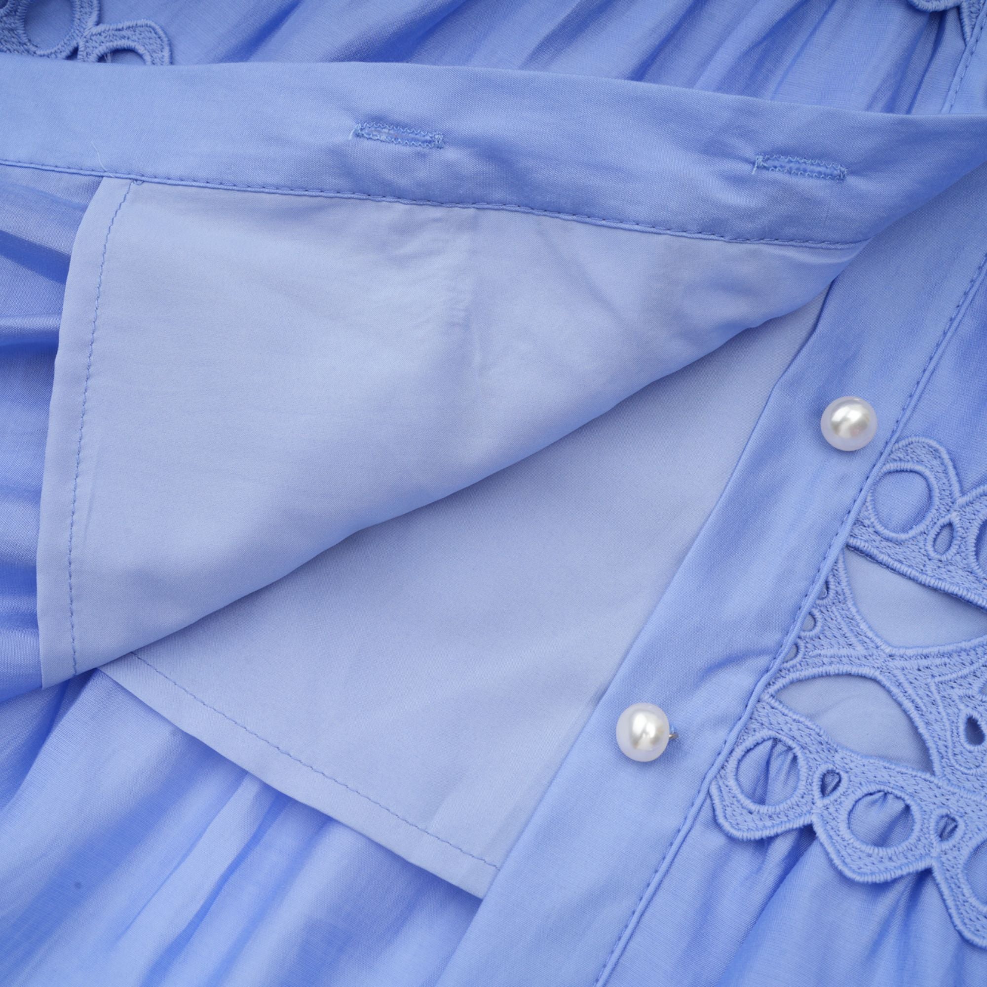 Nova blue cut-out belted mini dress (Final Sale-US Only)