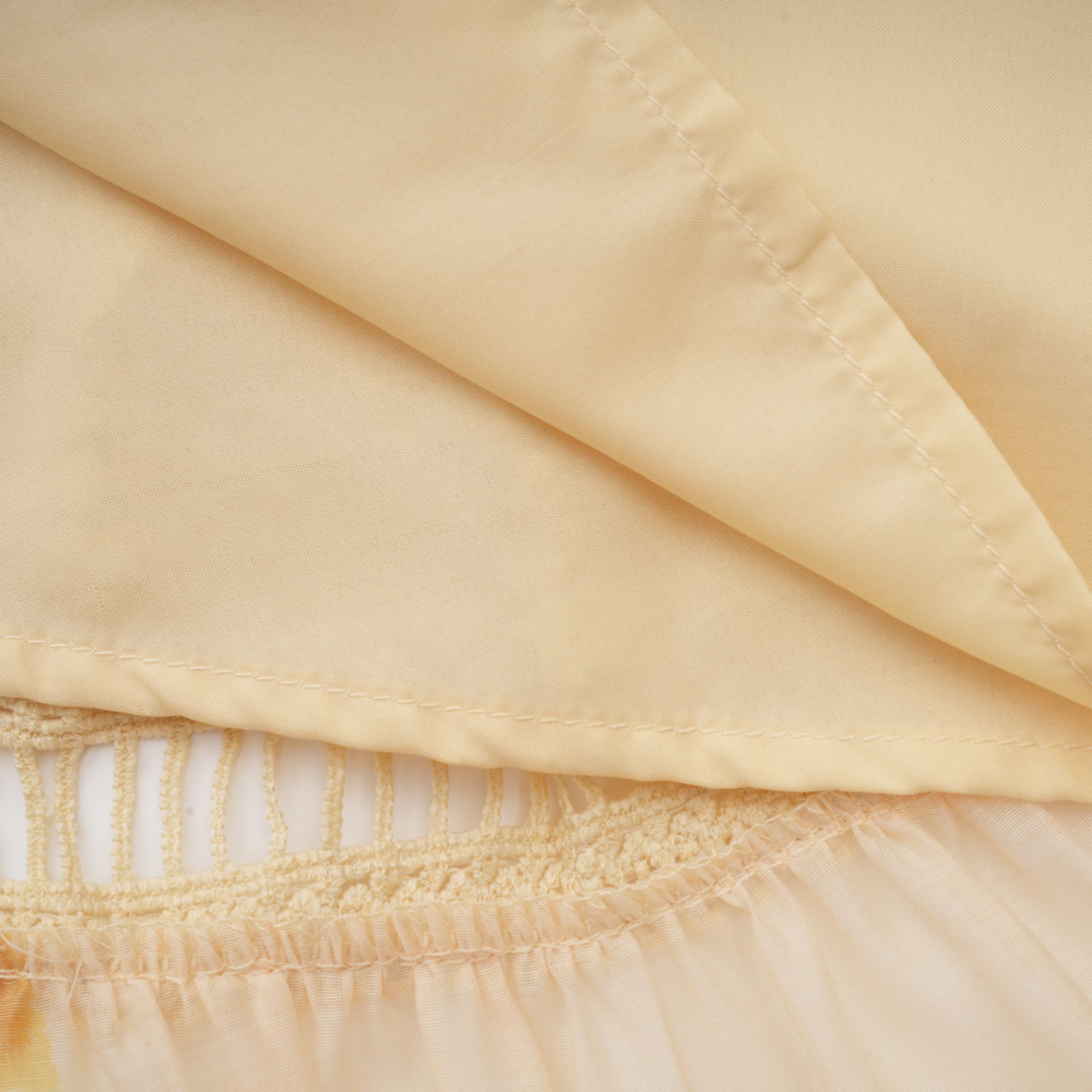 Éva yellow floral-print blouse & skirt matching set - Yellow