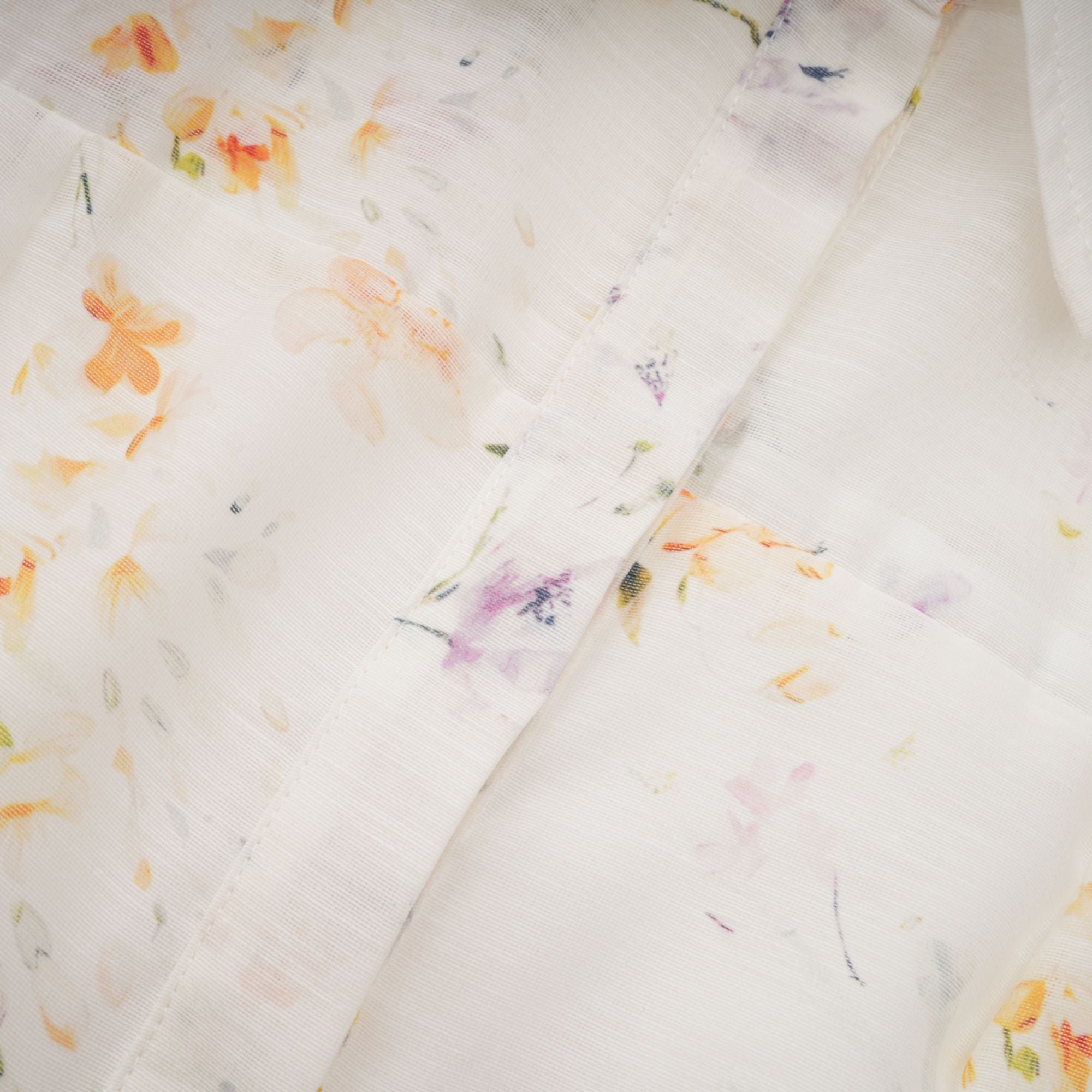 Zoé white floral-print tied midi dress