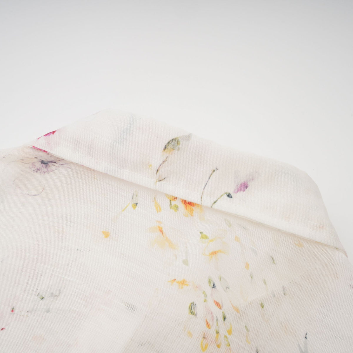 Zoé white floral-print tied midi dress