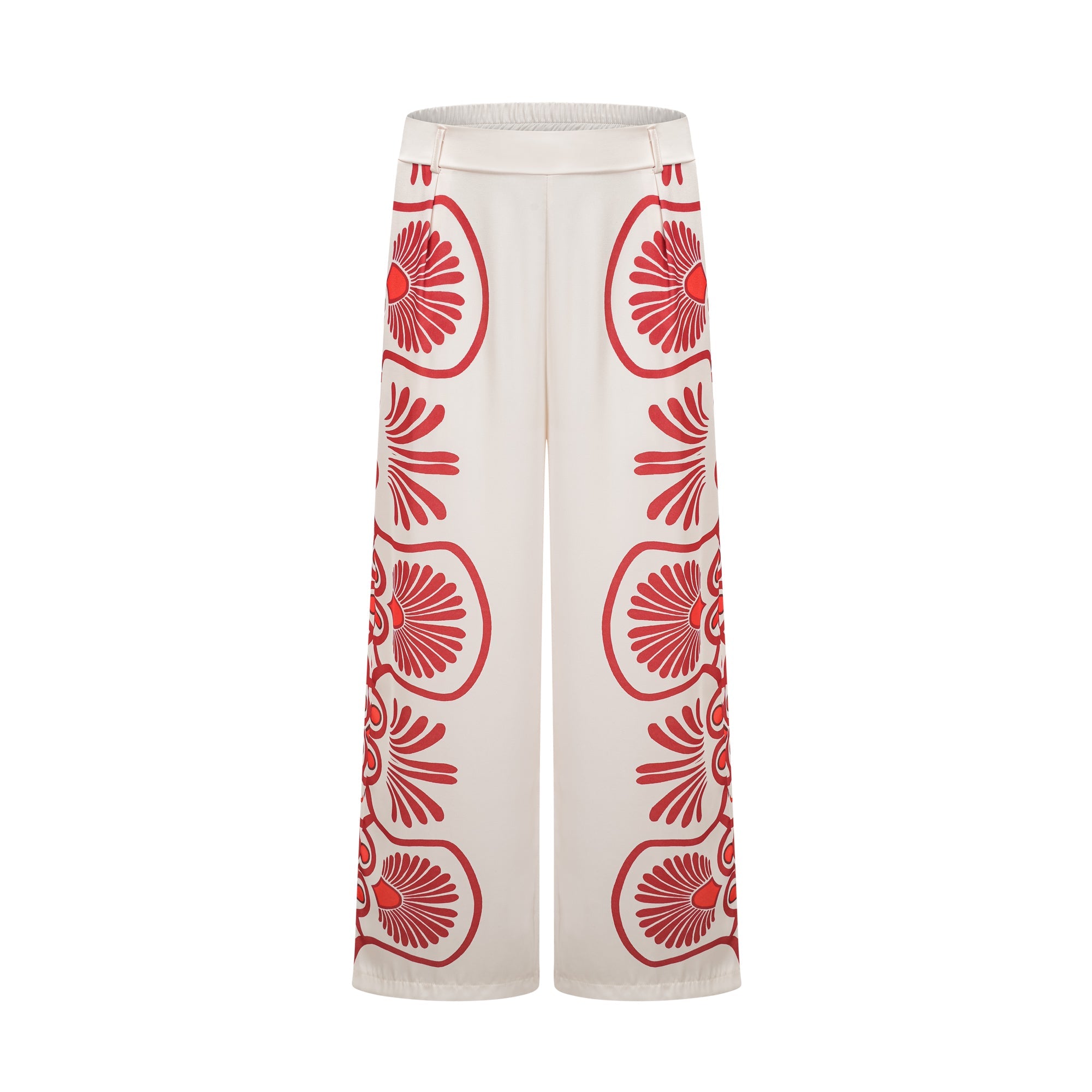 Amaranta graphic-print shirt & trousers matching set