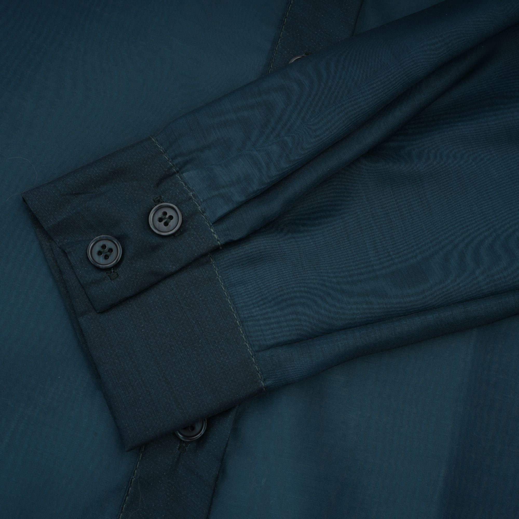 Zoé dark-green ribbon tie-neck shirt & skirt matching set (Final Sale-US Only)