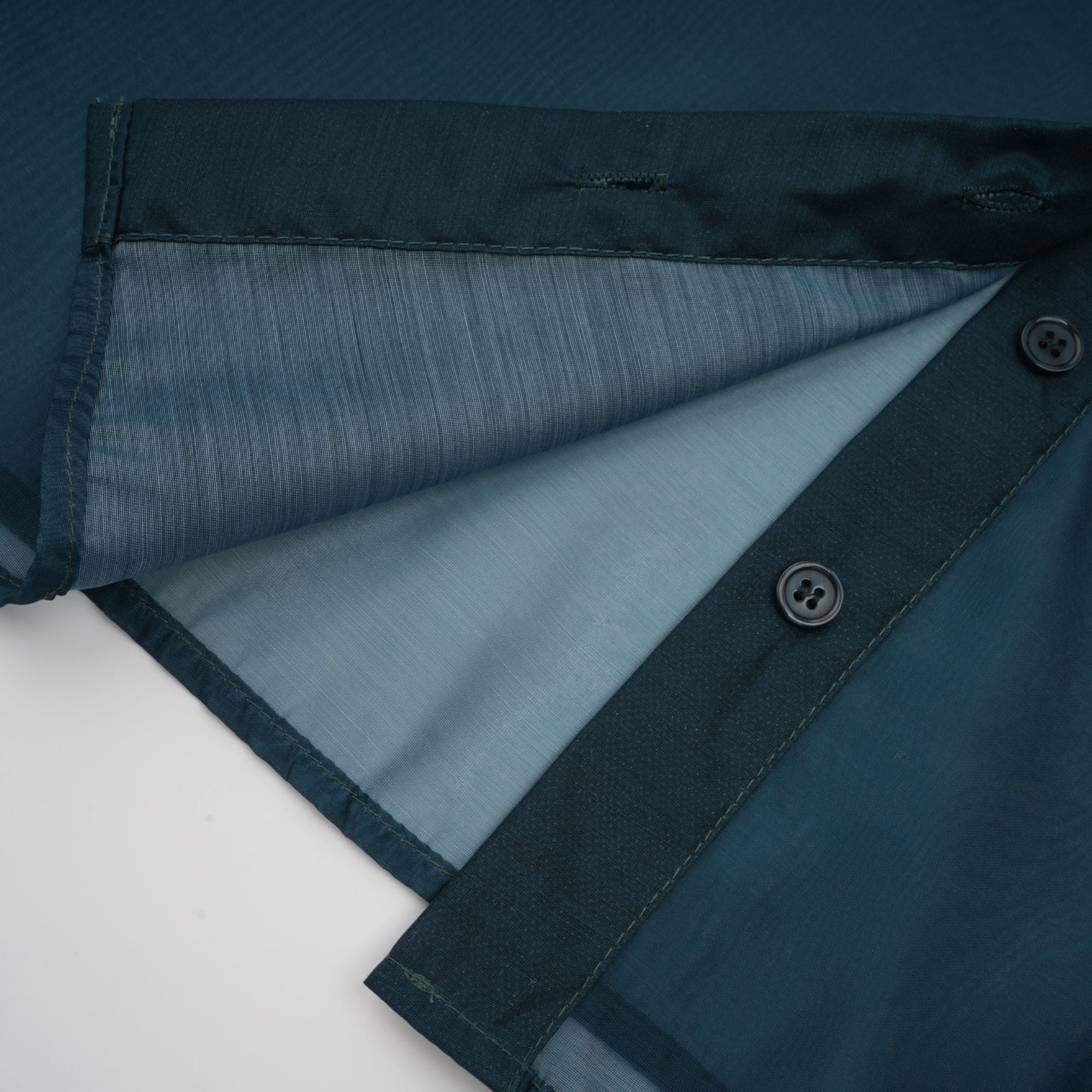 Zoé dark-green ribbon tie-neck shirt & skirt matching set (Final Sale-US Only)