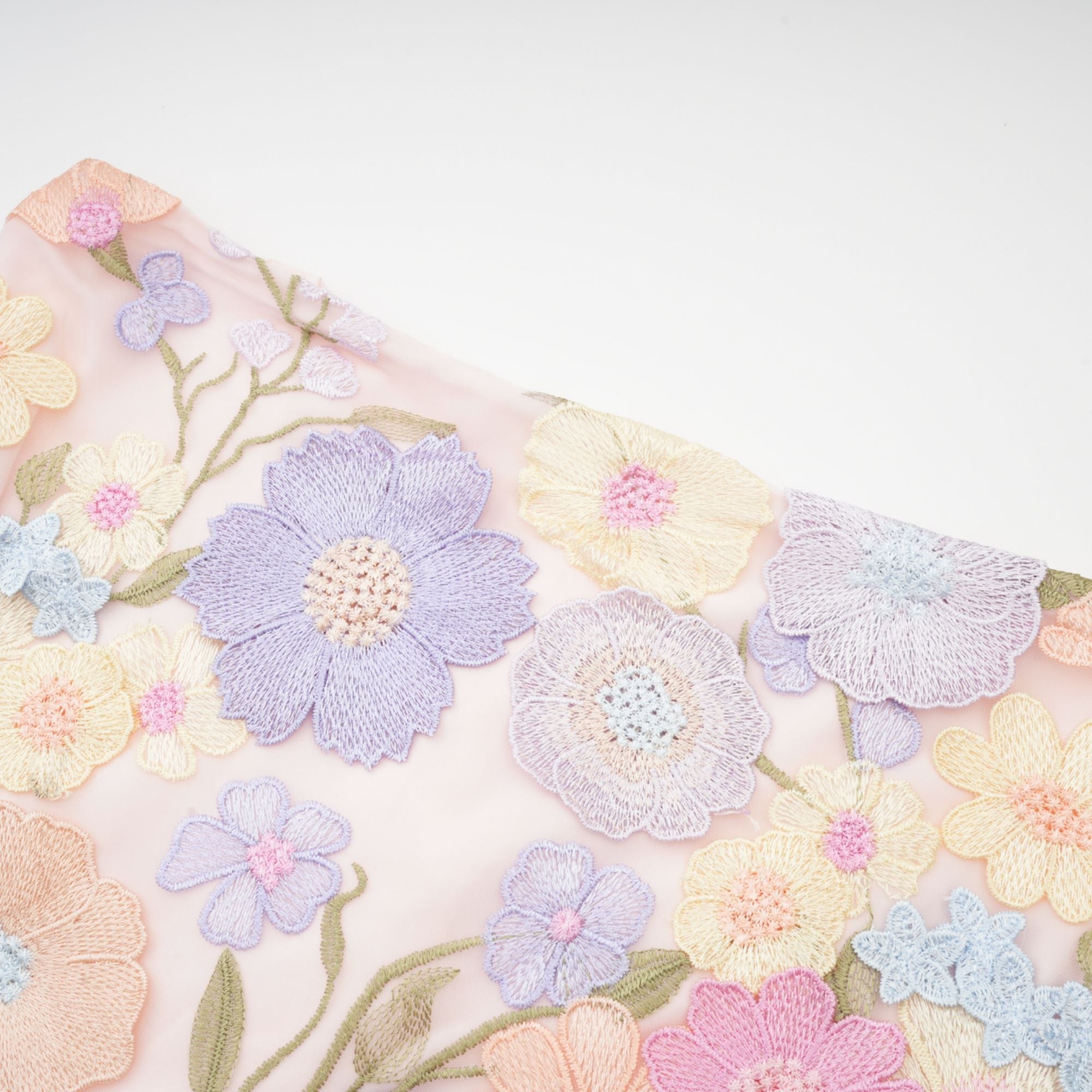 Malika petal embroidered top & skirt matching set (US Only)