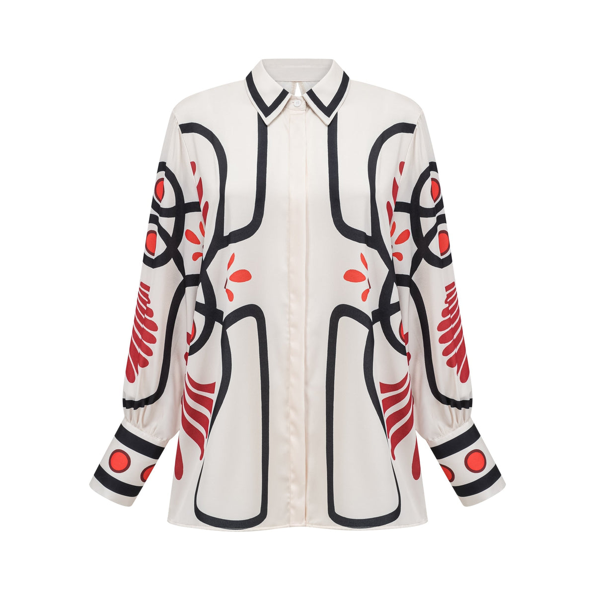 Amaranta graphic-print shirt & trousers matching set