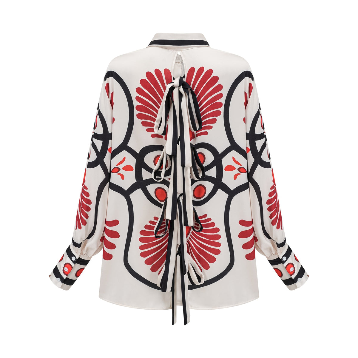 Amaranta graphic-print shirt & trousers matching set