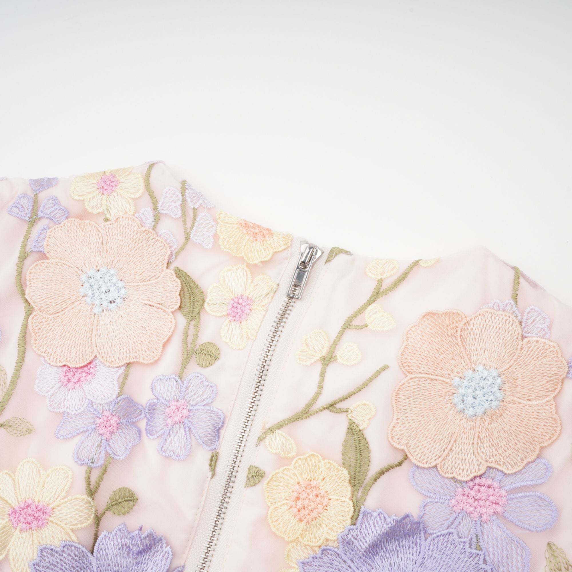 Malika petal embroidered top & skirt matching set (US Only)