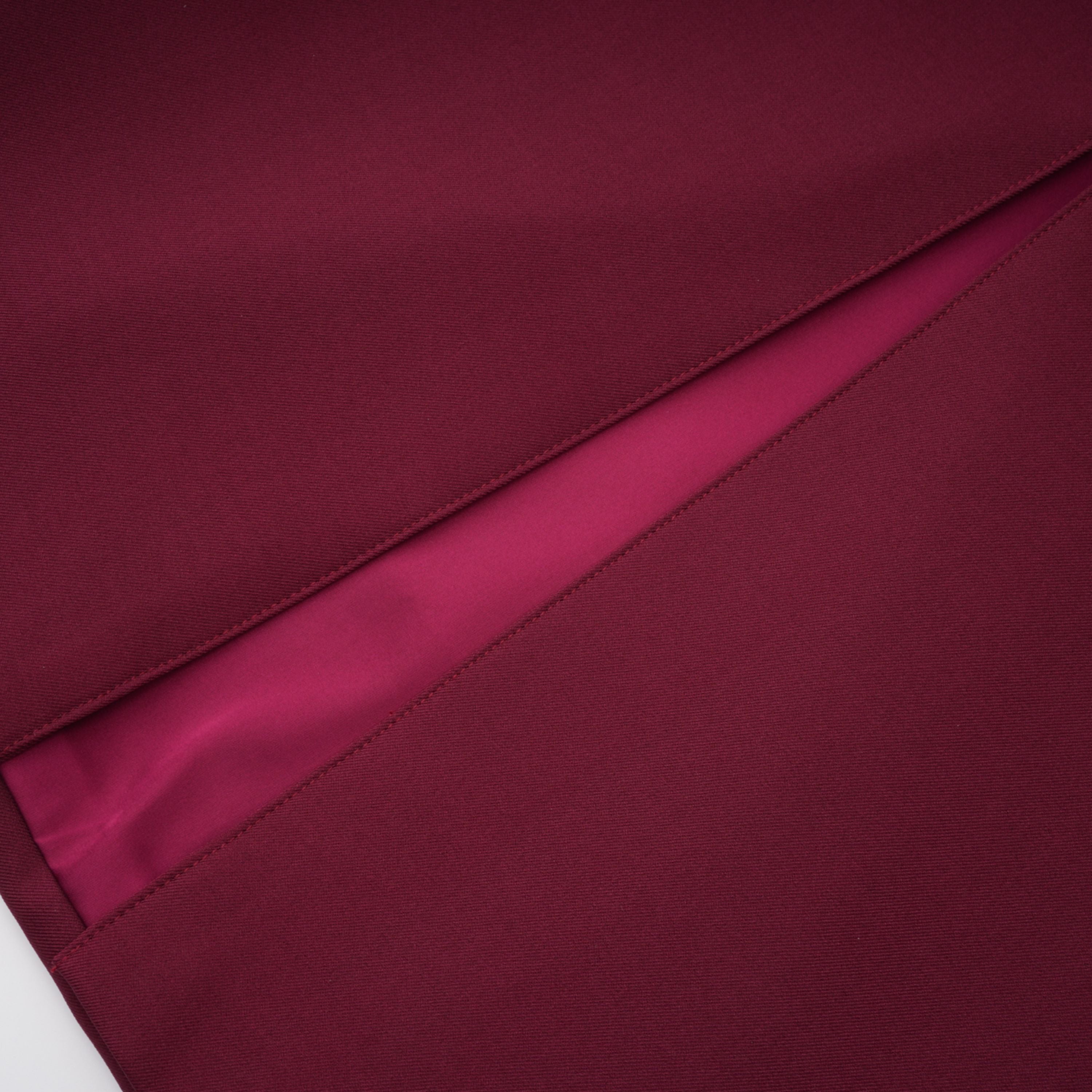 Wren Burgundy Asymmetrical Cape Maxi Dress
