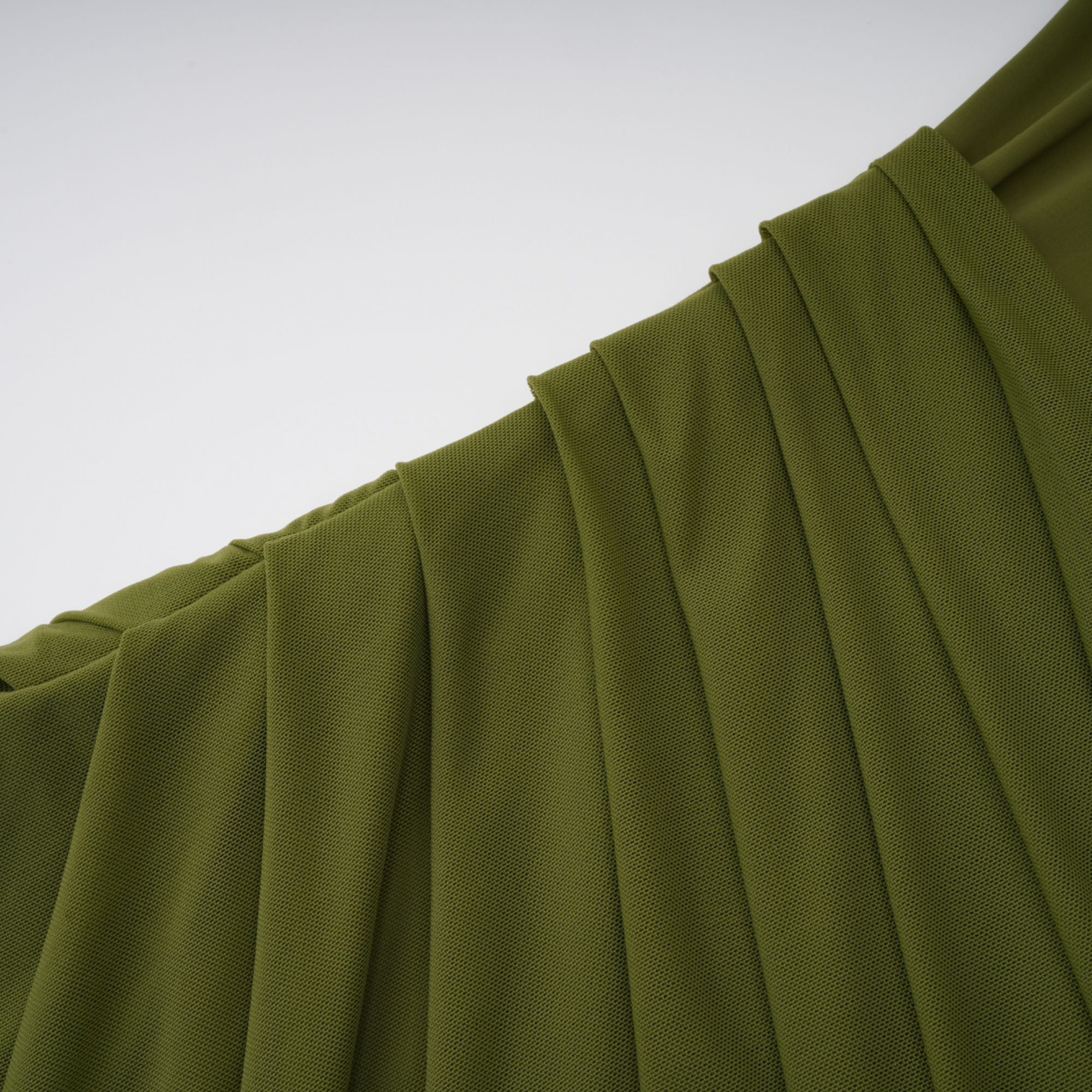 Arlette Green Asymmetrical Ruched Maxi Dress (Final Sale-US Only)