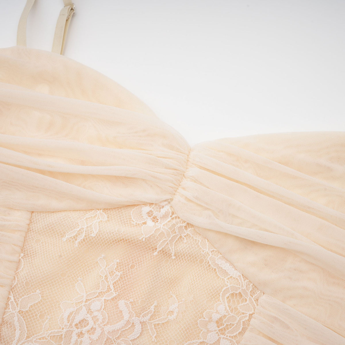 Audrey chiffon & lace midi dress