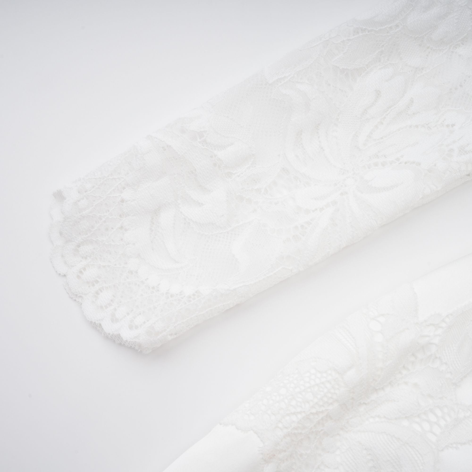 Airelle White Satin Panel Lace Maxi Dress (Final Sale-US Only)