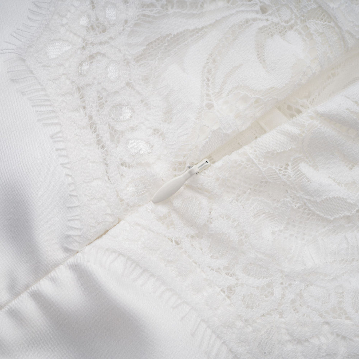 Airelle White Satin Panel Lace Maxi Dress (Final Sale)